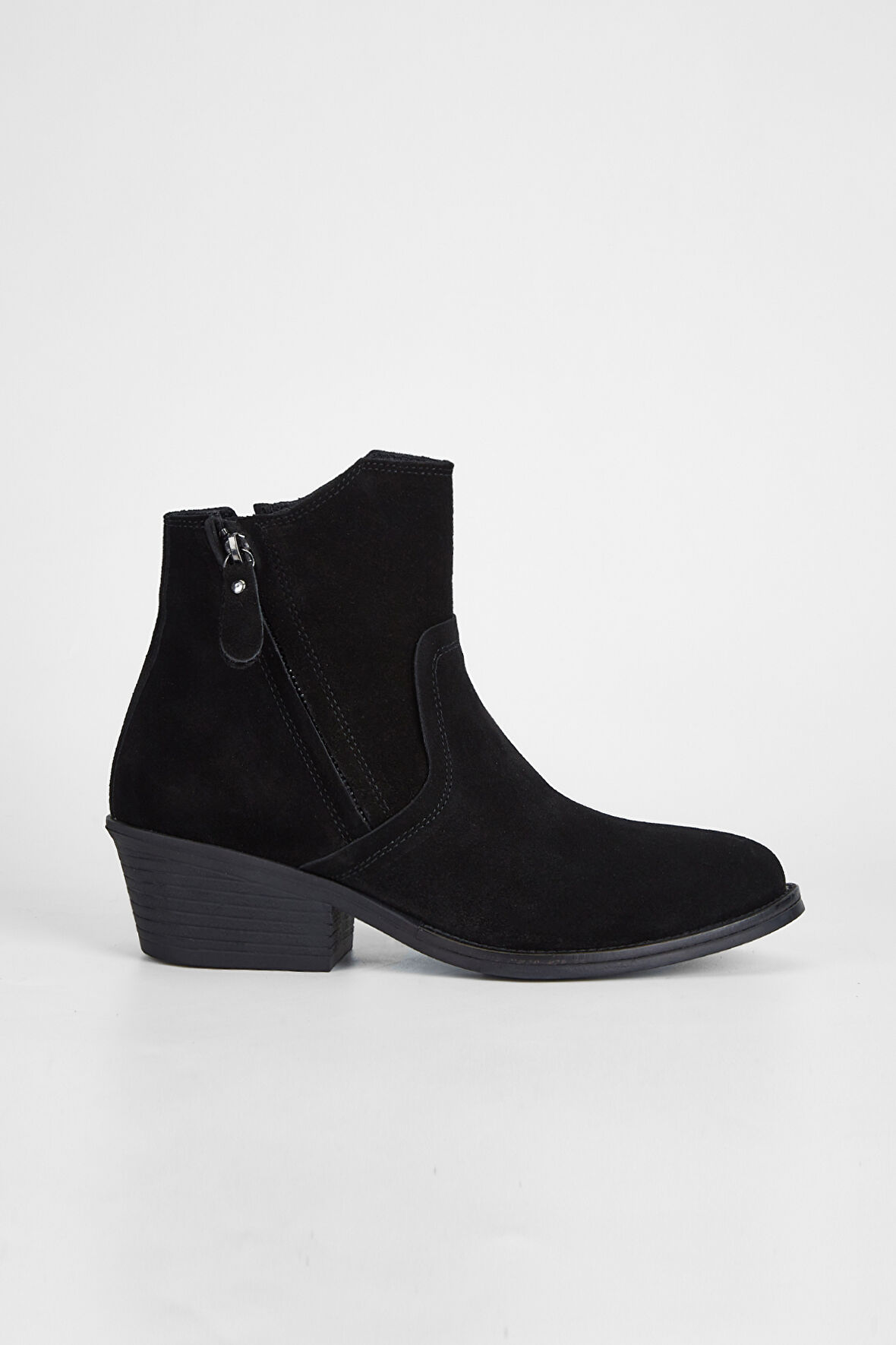 Valmenti Kadın Siyah Süet Hakiki Deri Casual Bot 231 2064 BN BOT SK23/24