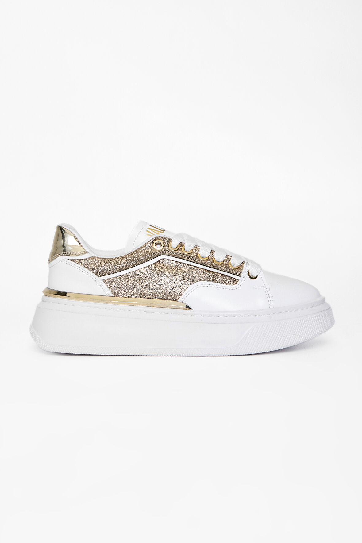 Valmenti Kadın Beyaz altın Vegan Sneakers & Spor Ayakkabı 804 0208-21 BN AYK SK23/24