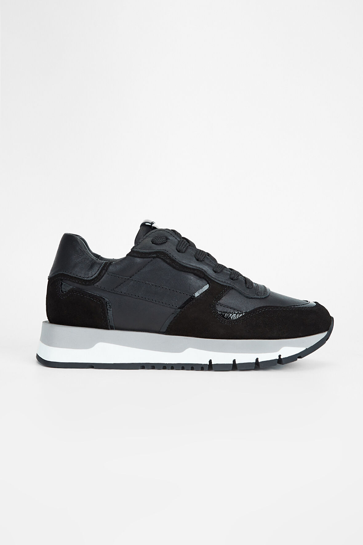 Valmenti Kadın Siyah Hakiki Deri Sneakers & Spor Ayakkabı 996 119-1 BN AYK SK23/24