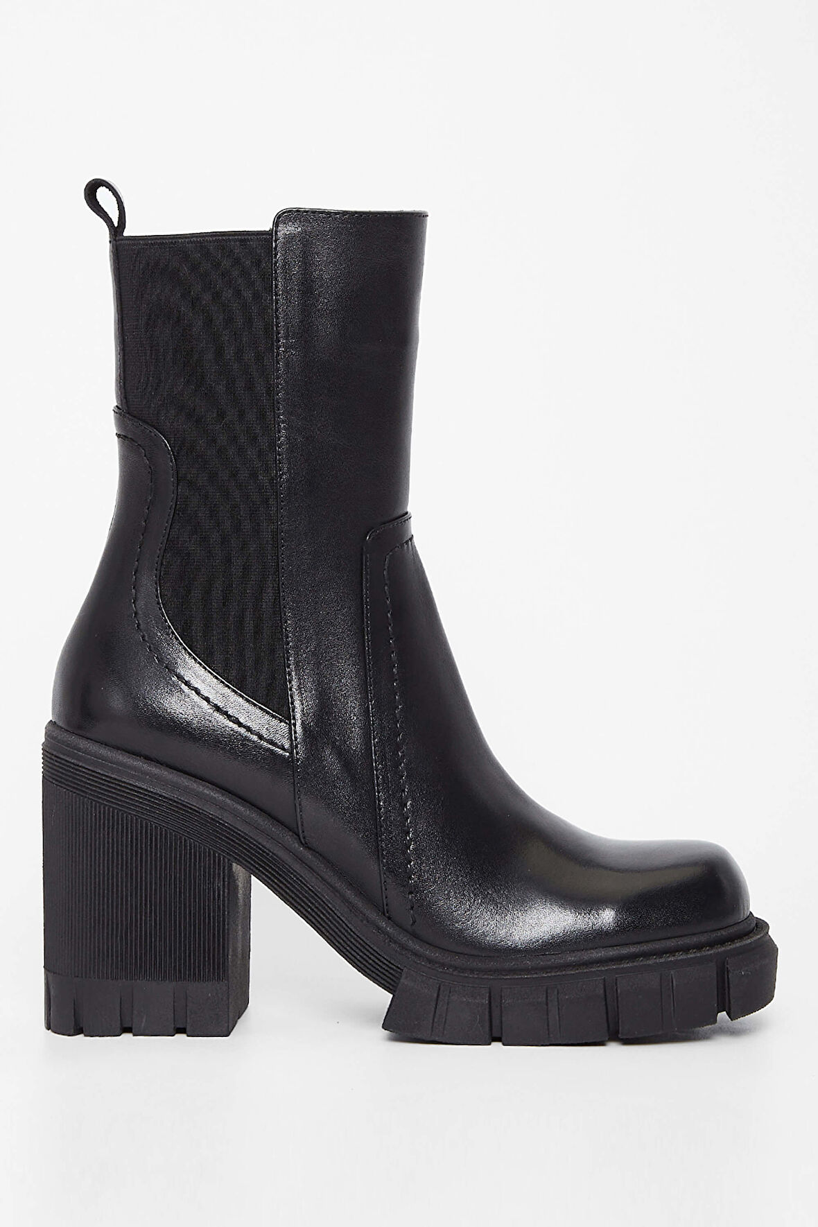 Tamer Tanca Kadın Hakiki Deri Siyah Deri Casual Bot 33 1350 BN BOT SK23/24 SIYAH DR