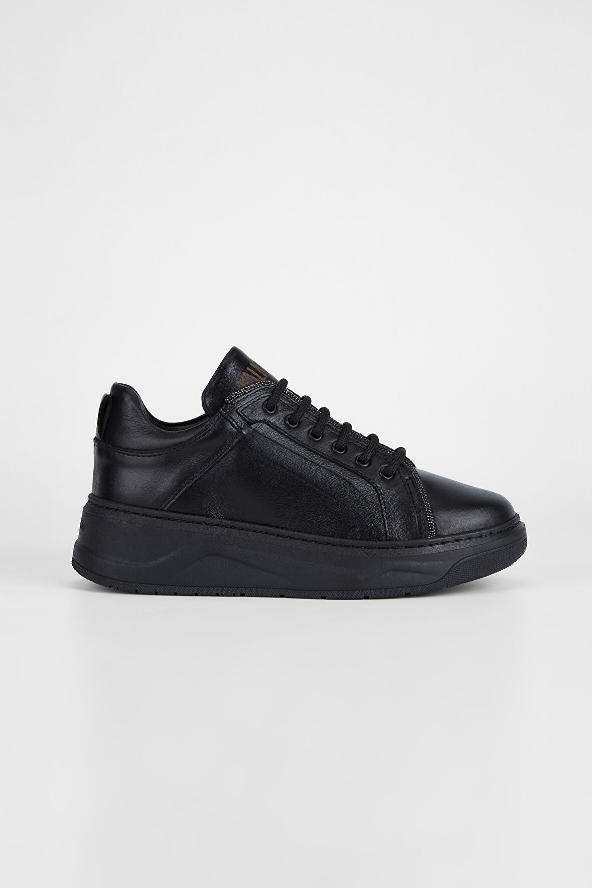 Valmenti Kadın Siyah Hakiki Deri Sneakers & Spor Ayakkabı 775 1732 BN AYK SK23/24