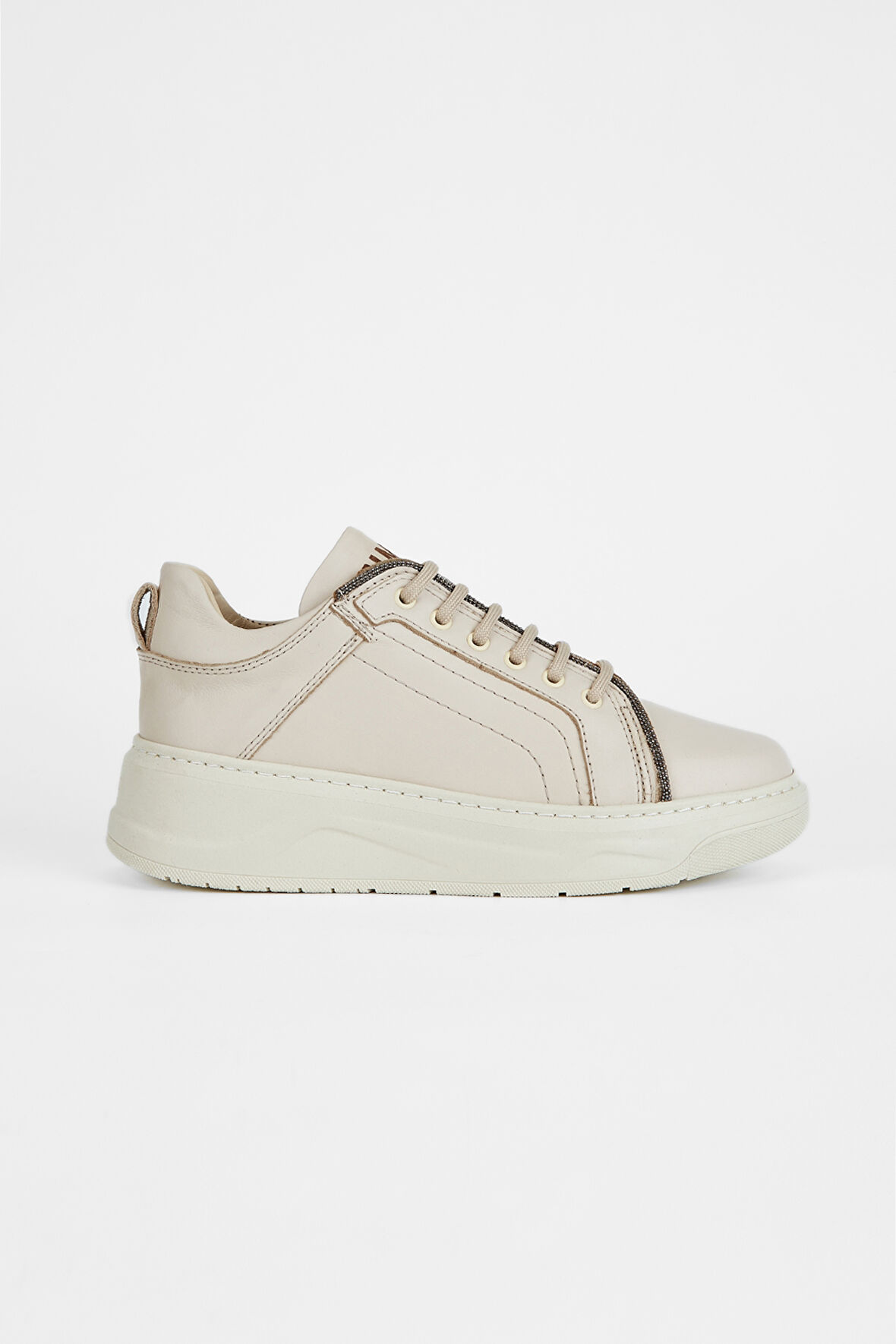 Valmenti Kadın Bej Hakiki Deri Sneakers & Spor Ayakkabı 775 1732 BN AYK SK23/24
