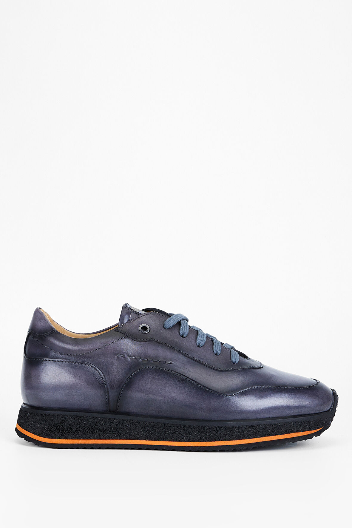 Valmenti Erkek Siyah duman Deri Sneakers & Spor Ayakkabı 1004 S3810 ERK AYK SK23/24