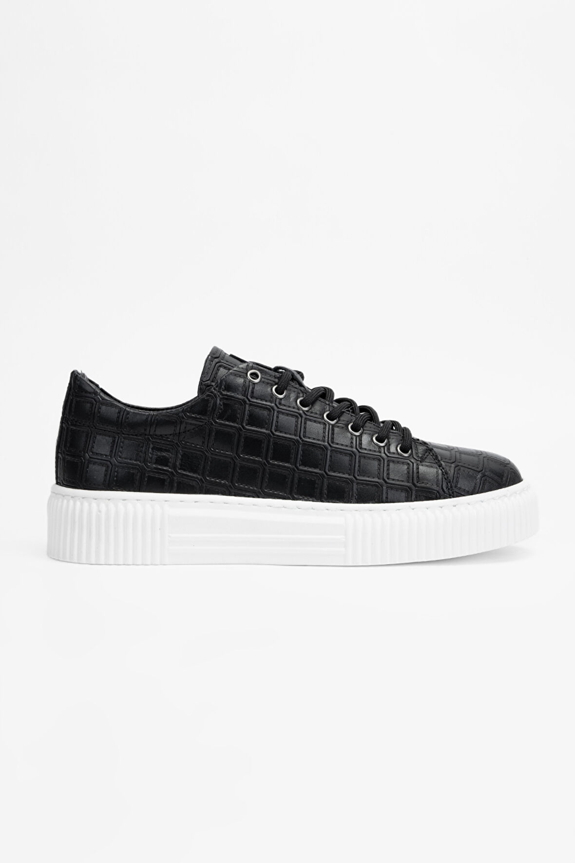 Valmenti Erkek Siyah Hakiki Deri Sneakers & Spor Ayakkabı 352 19334 ERK AYK SK23/24