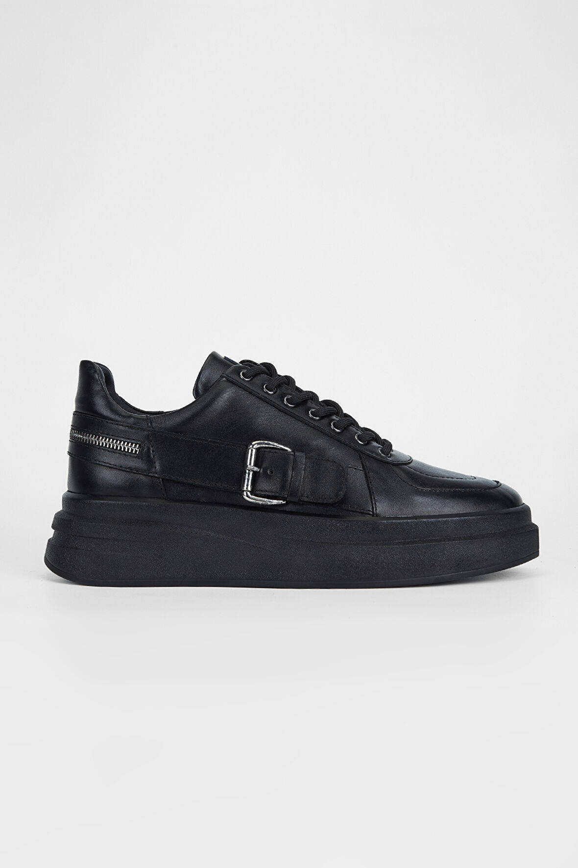 Valmenti Erkek Siyah Hakiki Deri Sneakers & Spor Ayakkabı 352 19173 ERK AYK SK23/24