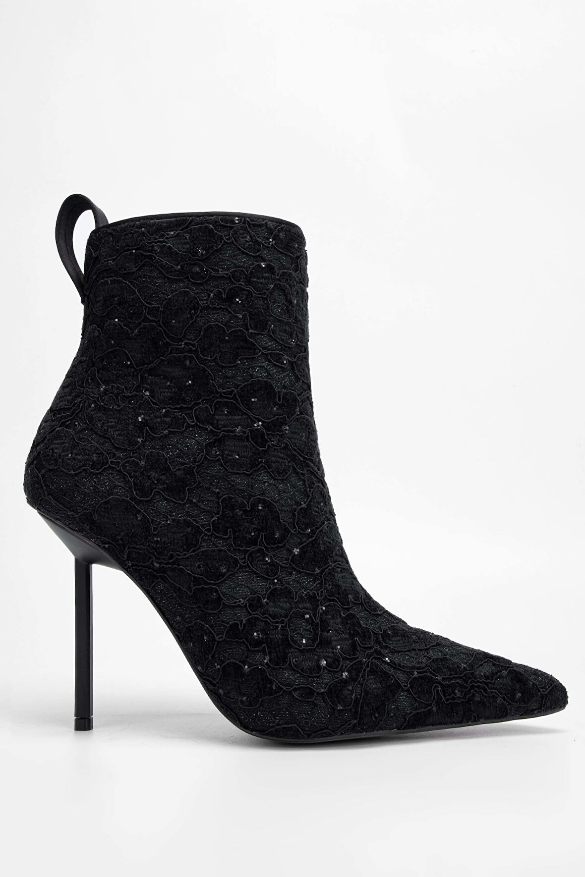 Tamer Tanca Kadın Tekstil Siyah Topuklu Bot 1007 8017 BN BOT SK23/24 SIYAH