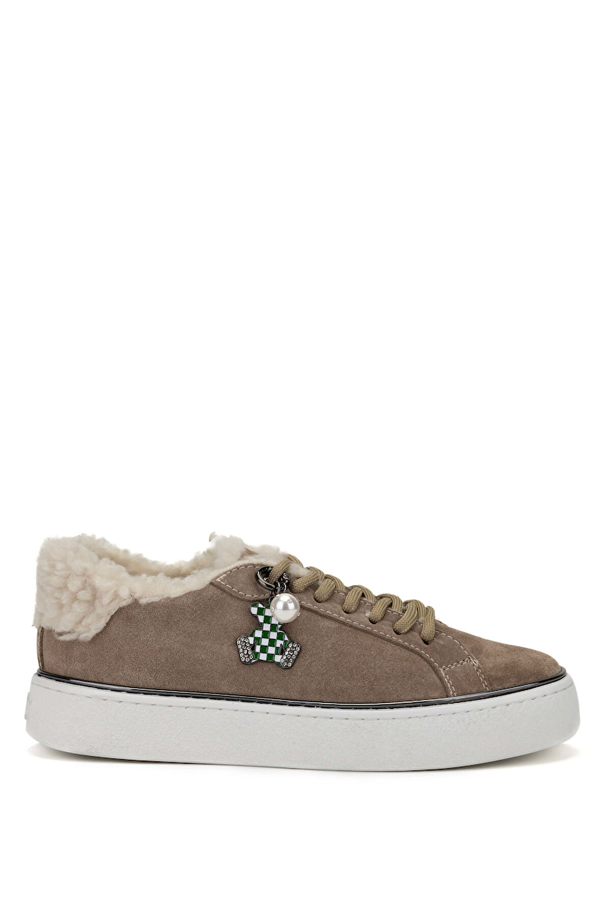Tamer Tanca Kadın Hakiki Deri Bej Sneakers & Spor Ayakkabı 804 3434 BN AYK SK23/24 BEJ SUET