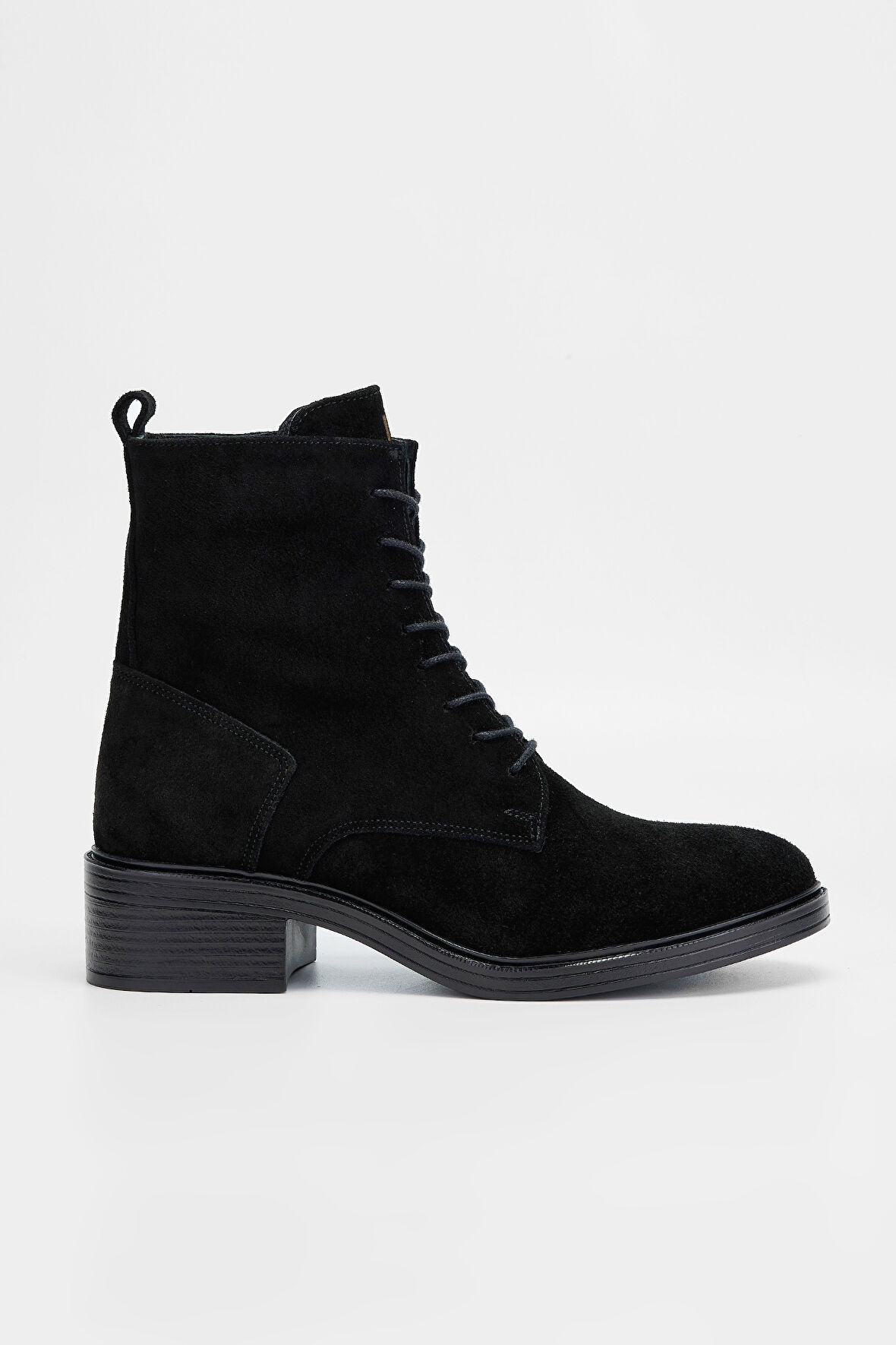 Valmenti Kadın Siyah Süet Deri Casual Bot 312 6660 BN BOT SK23/24