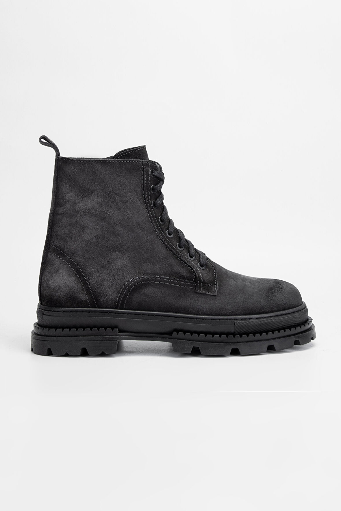 Valmenti Erkek Siyah grft Hakiki Deri Casual Bot 325 112-31 ERK BOT SK23/24