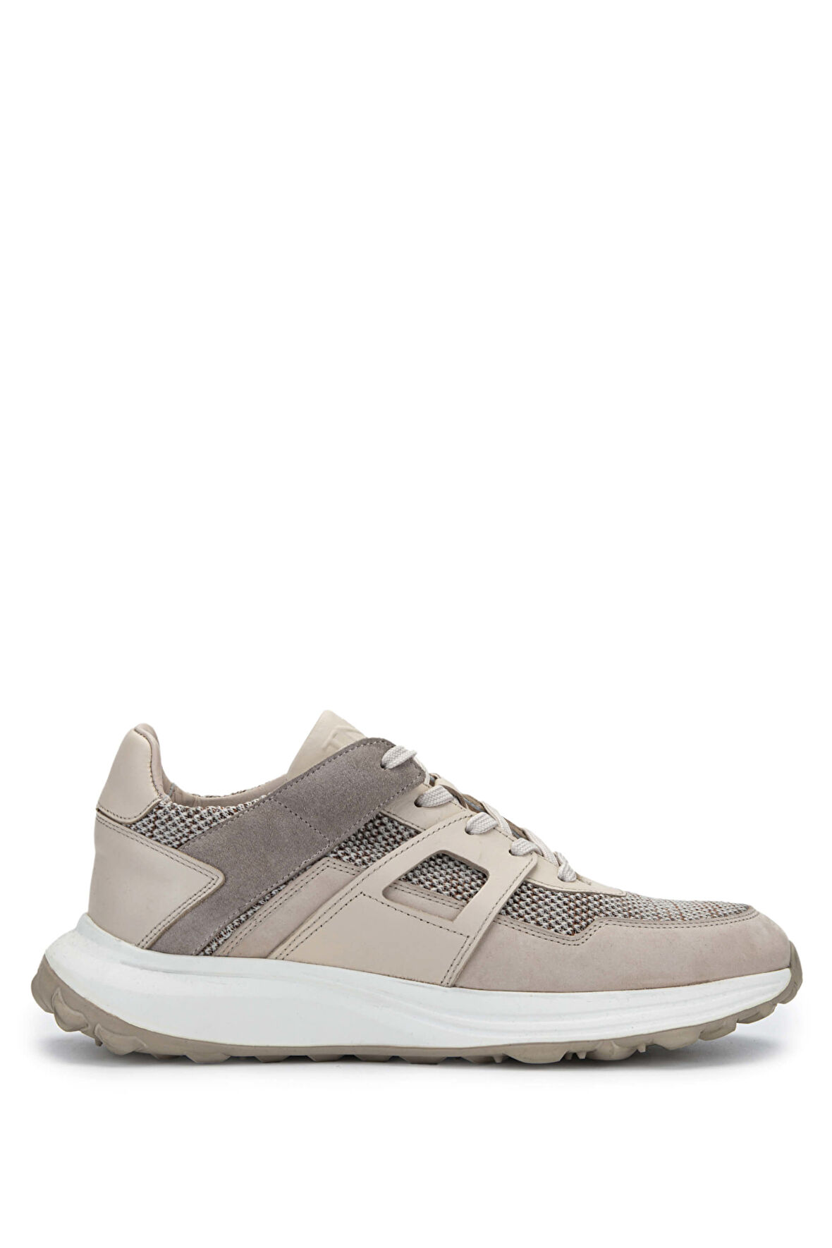 Tamer Tanca Erkek Hakiki Deri/Tekstil Bej Sneakers & Spor Ayakkabı 698 1088-2 ERK AYK SK23/24 BEJ KMS