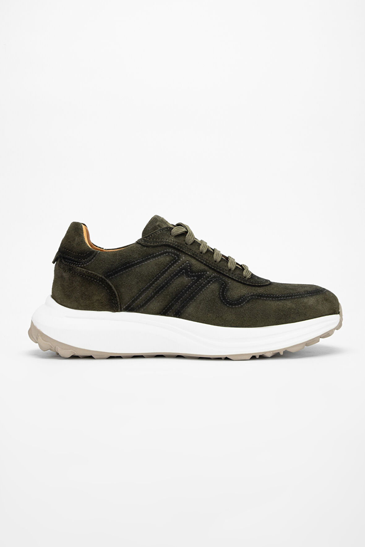 Valmenti AgathoErkek Haki Süet Hakiki Deri Sneakers & Spor Ayakkabı 698 1088-1 ERK AYK SK23/24