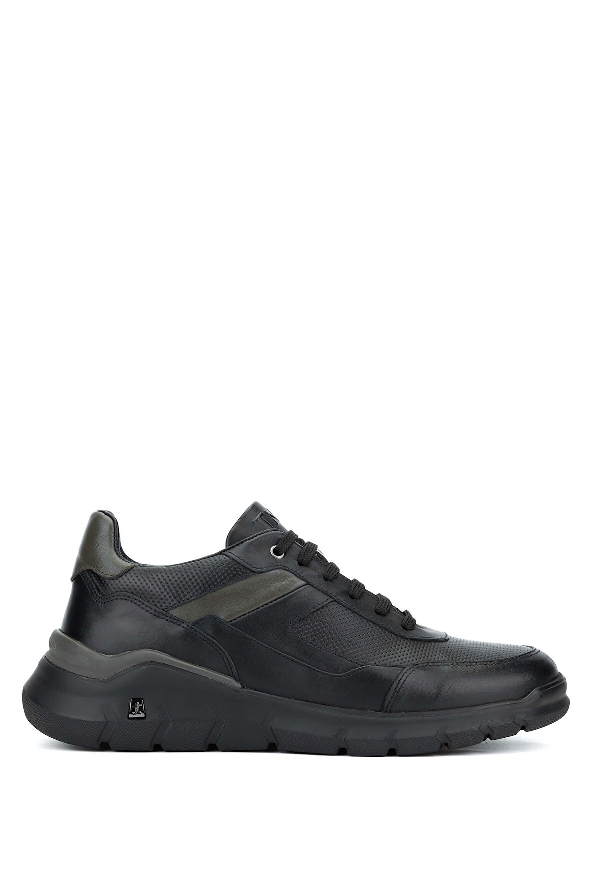 Tamer Tanca Erkek Hakiki Deri Siyah Sneakers & Spor Ayakkabı 698 1084-7 ERK AYK SK23/24 SIYAH