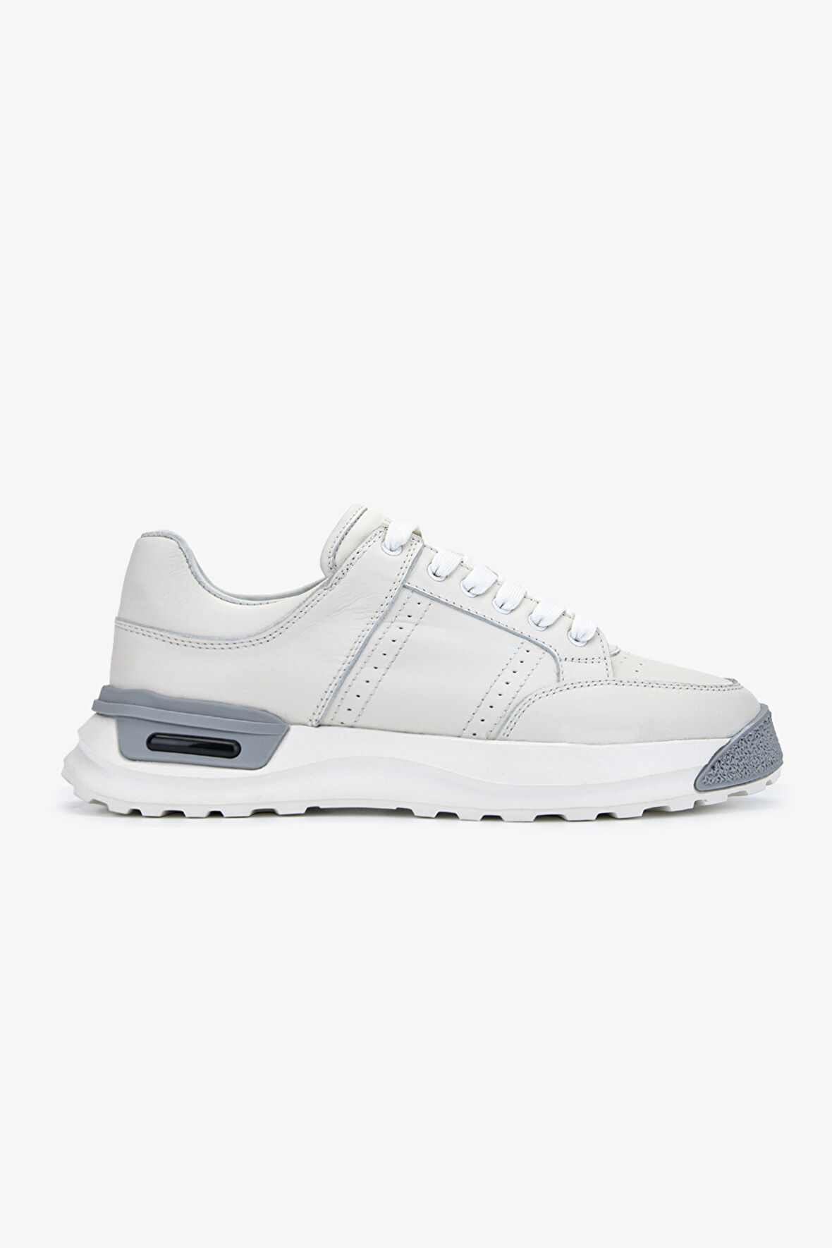 Valmenti Sneak Erkek Beyaz Hakiki Deri Sneakers & Spor Ayakkabı 381 19472 ERK AYK Y24
