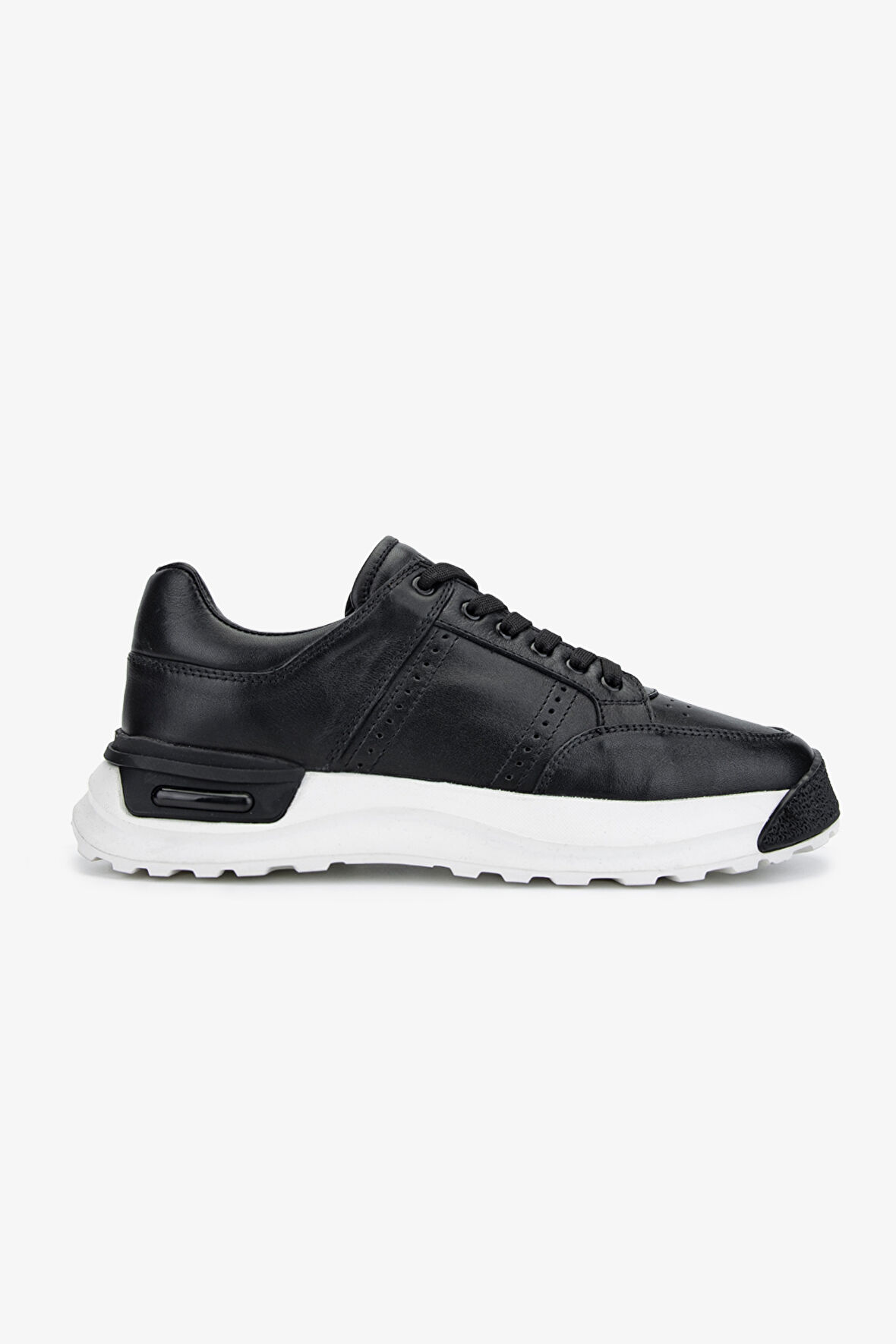 Valmenti Sneak Erkek Siyah Hakiki Deri Sneakers & Spor Ayakkabı 381 19472 ERK AYK Y24