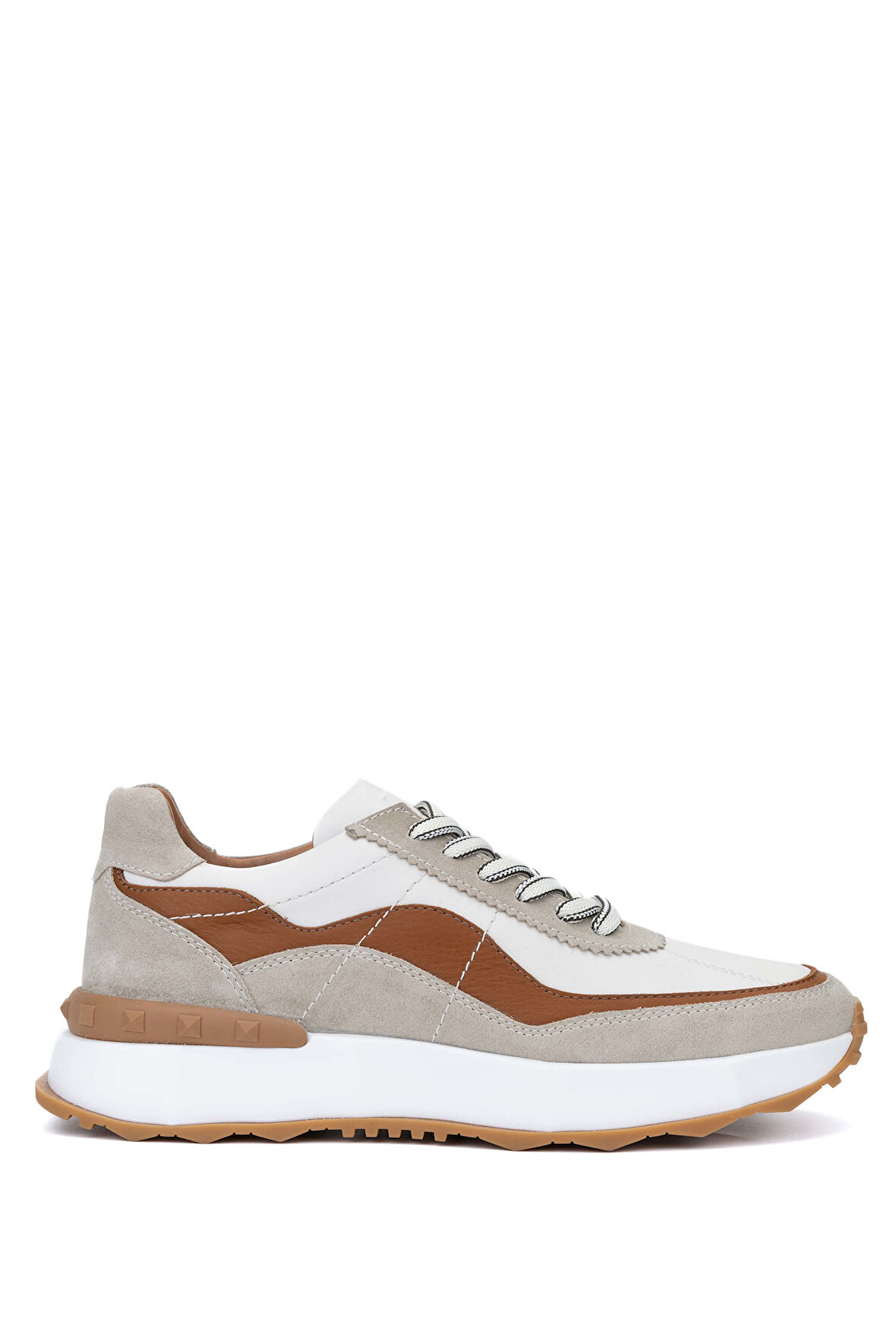 Tamer Tanca Erkek Hakiki Deri Taba Sneakers & Spor Ayakkabı 381 19154 ERK AYK Y24 TABA