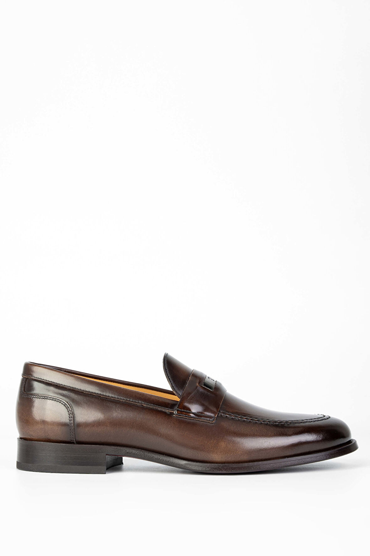 Tamer Tanca Erkek Hakiki Deri Kahverengi Loafer Ayakkabı 1016 70508 ERK AYK Y24 KAHVE DANTE
