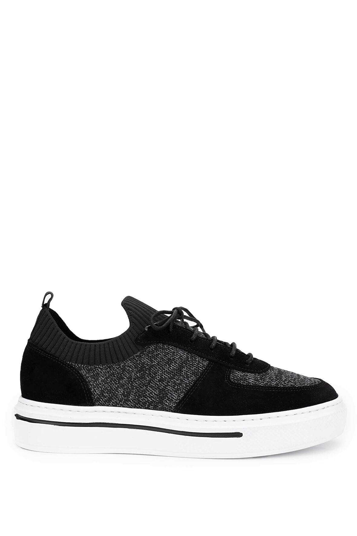 Tamer Tanca Erkek Deri & Tekstil Siyah Sneakers & Spor Ayakkabı 698 1094-3 ERK AYK Y24 SIYAH TRK