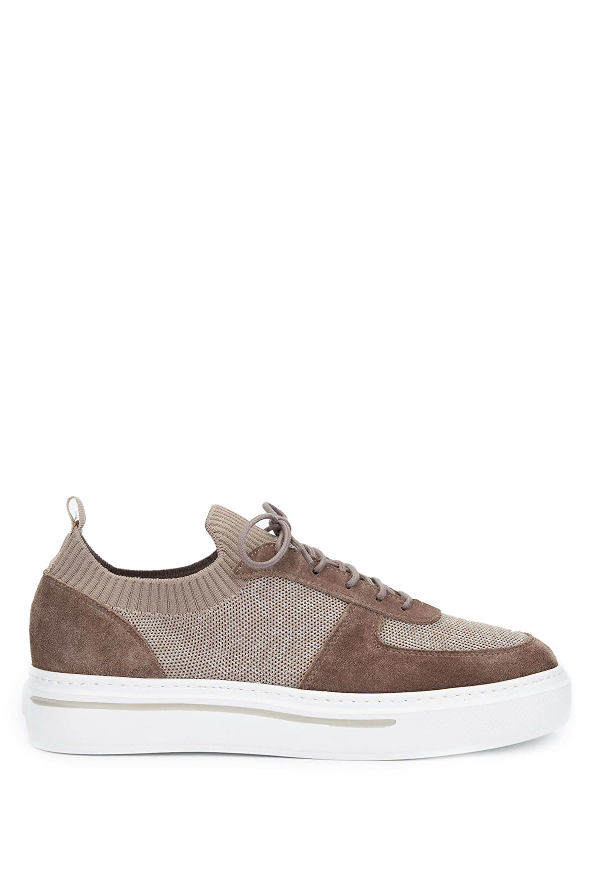 Tamer Tanca Erkek Deri & Tekstil Vizon Sneakers & Spor Ayakkabı 698 1094-3 ERK AYK Y24 VIZON TRK