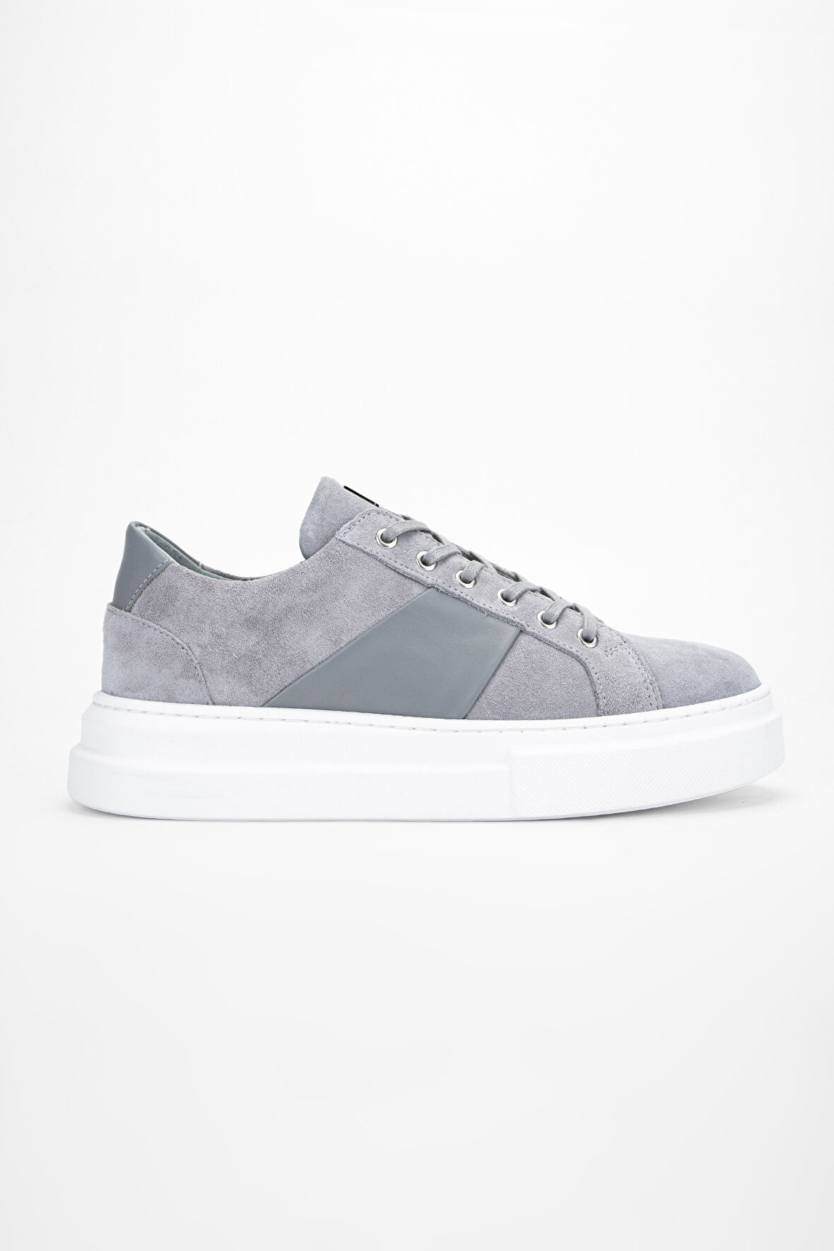 Valmenti MessiErkek Gri Süet Hakiki Deri Sneakers & Spor Ayakkabı 352 20434 ERK AYK Y24
