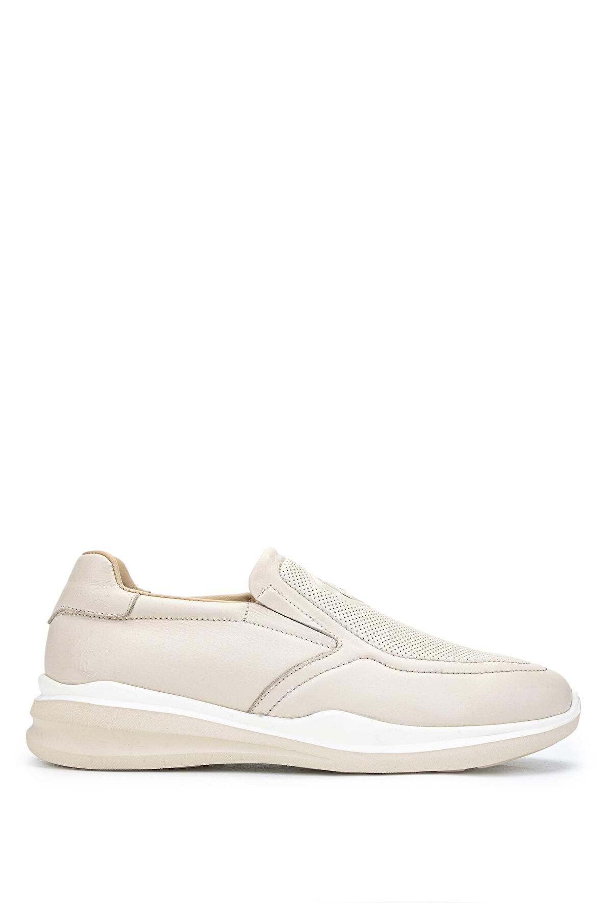 Tamer Tanca Erkek Hakiki Deri Bej Sneakers & Spor Ayakkabı 383 5910 ERK AYK Y24 BEJ