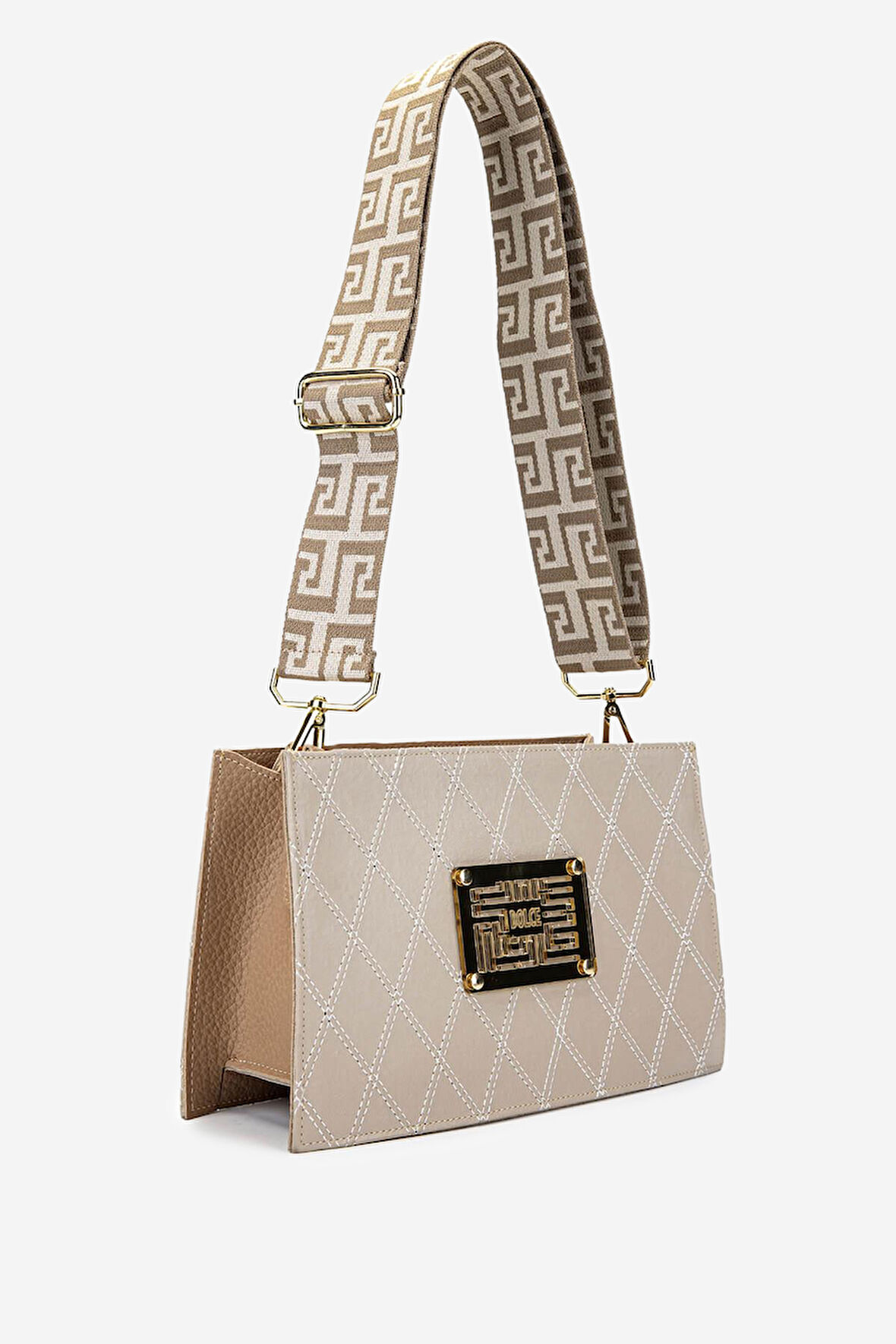 Dolce Kadın Suni Deri Bej Kap Postacı Çanta 1025 248082-3 BN CANTA Y24 BEIGH KAP