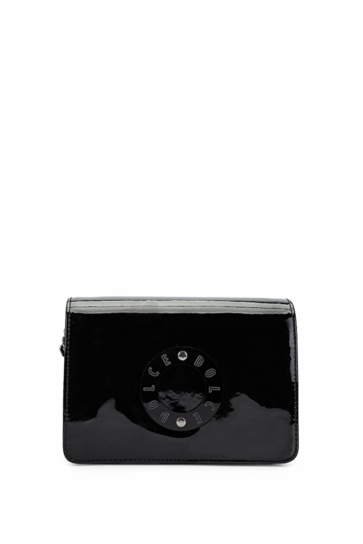 Dolce Kadın Suni Deri Siyah Rugan Postacı Çanta 1025 248031-1 BN CANTA Y24 BLACK RGN