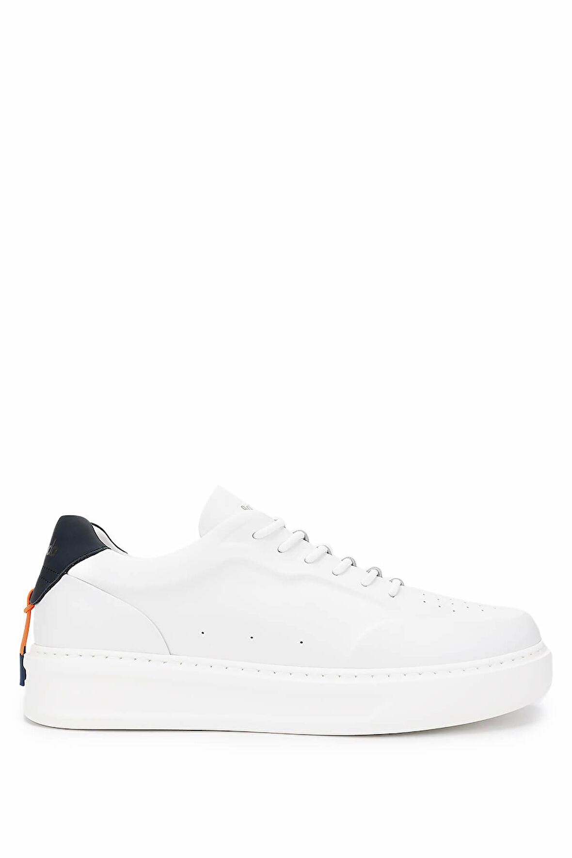 Barracuda Erkek Hakiki Deri Beyaz/Siyah Sneakers & Spor Ayakkabı 511 BU3510A ERK AYK Y24 WHITE/BLACK