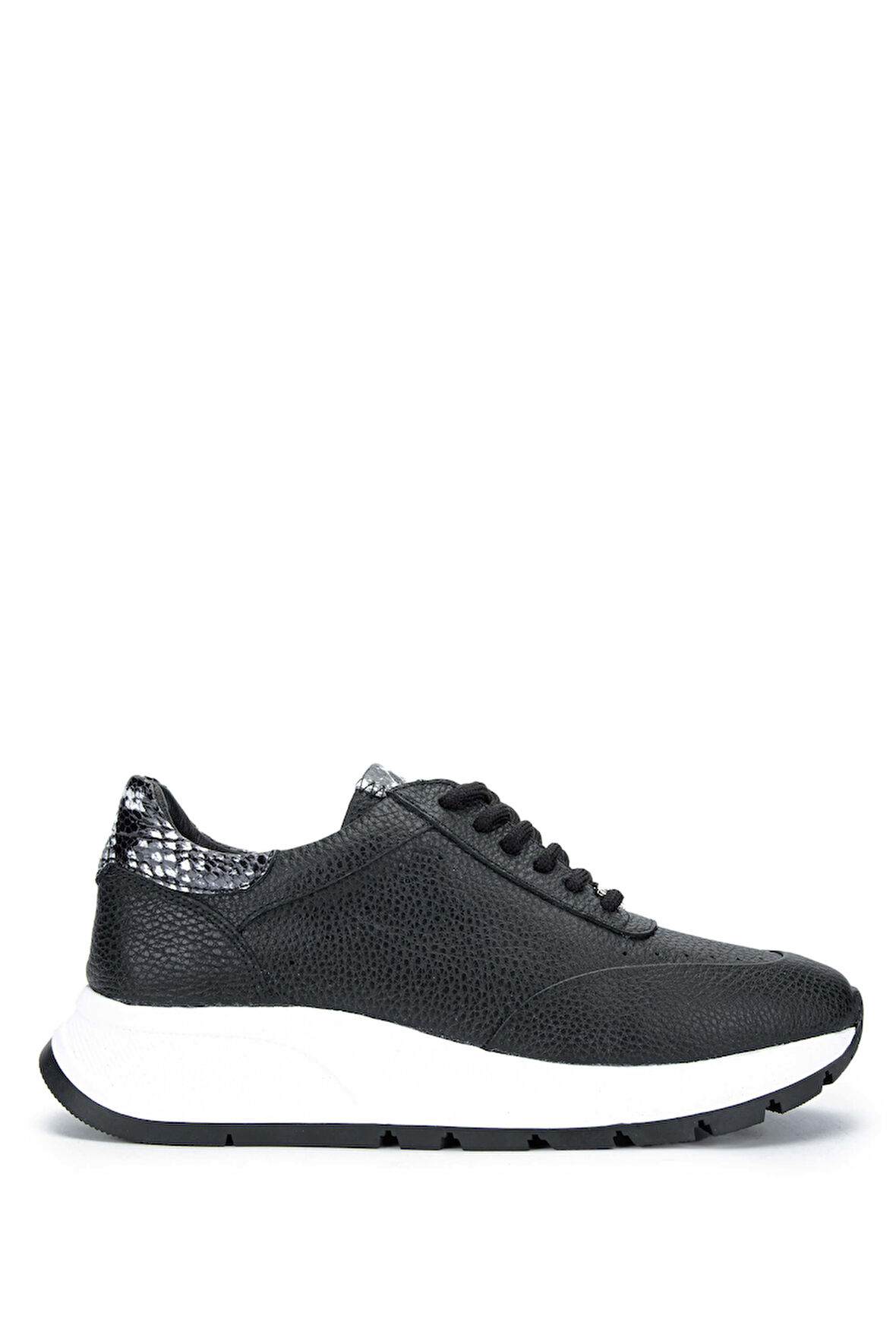 Tamer Tanca Kadın Hakiki Deri Siyah Sneakers & Spor Ayakkabı 231 422 BN AYK Y24 SIYAH FLTR