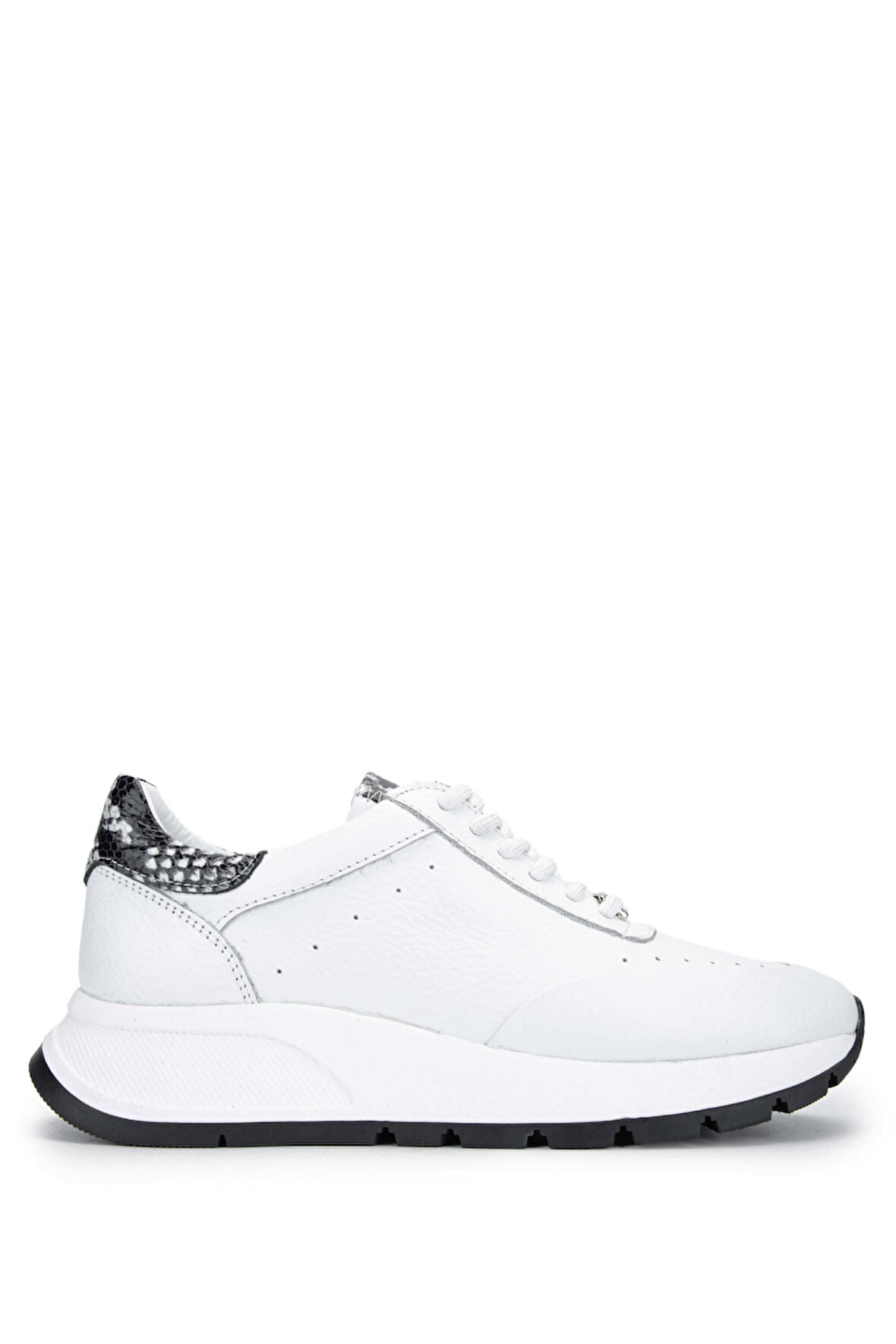 Tamer Tanca Kadın Hakiki Deri Beyaz Sneakers & Spor Ayakkabı 231 422 BN AYK Y24 BEYAZ FLTR