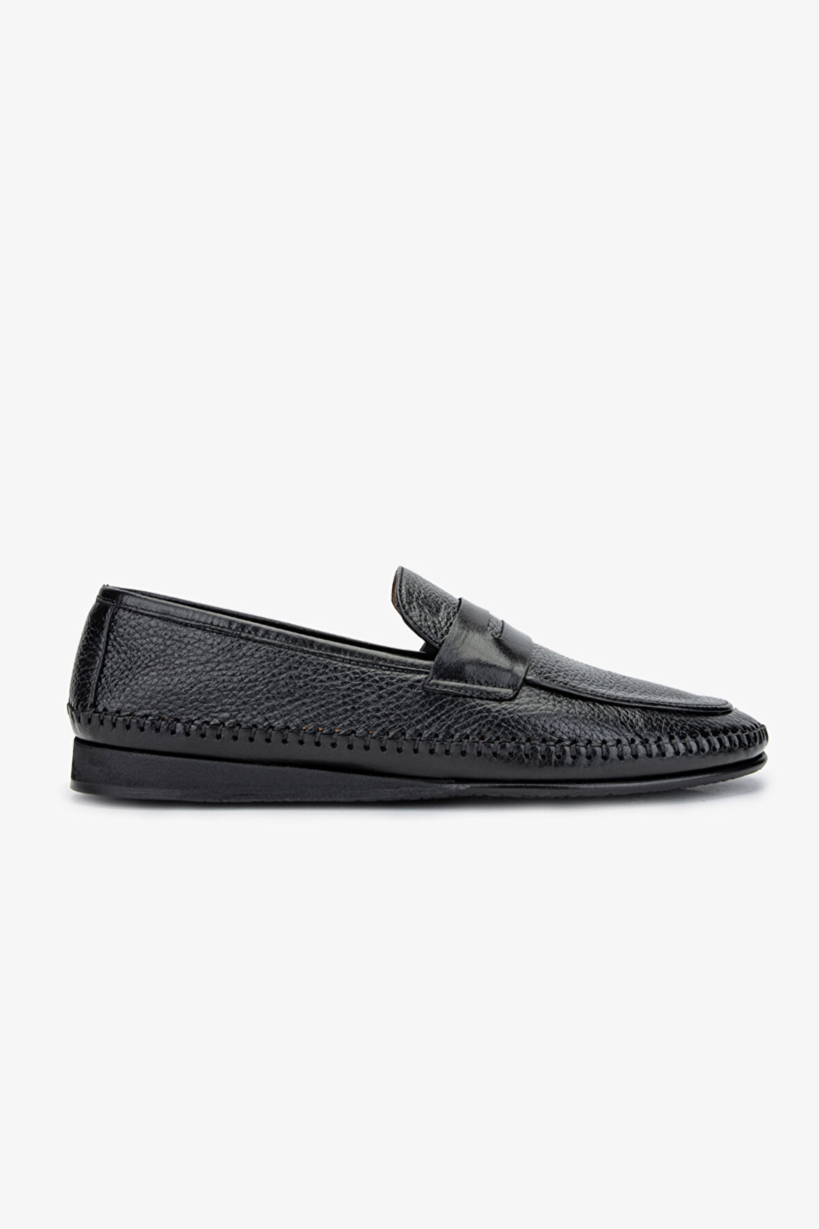 Valmenti Castor Erkek Siyah gyk Hakiki Deri Loafer Ayakkabı 477 68611 ERK AYK Y24