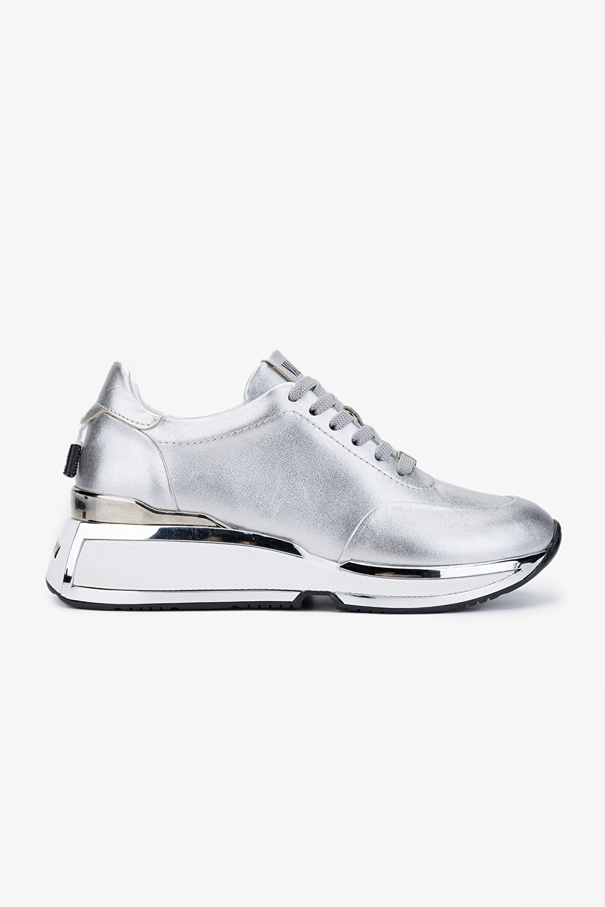 Valmenti Achernar Kadın Gümüş Metalik Hakiki Deri Sneakers & Spor Ayakkabı 1011 6371 BN AYK SK23/24