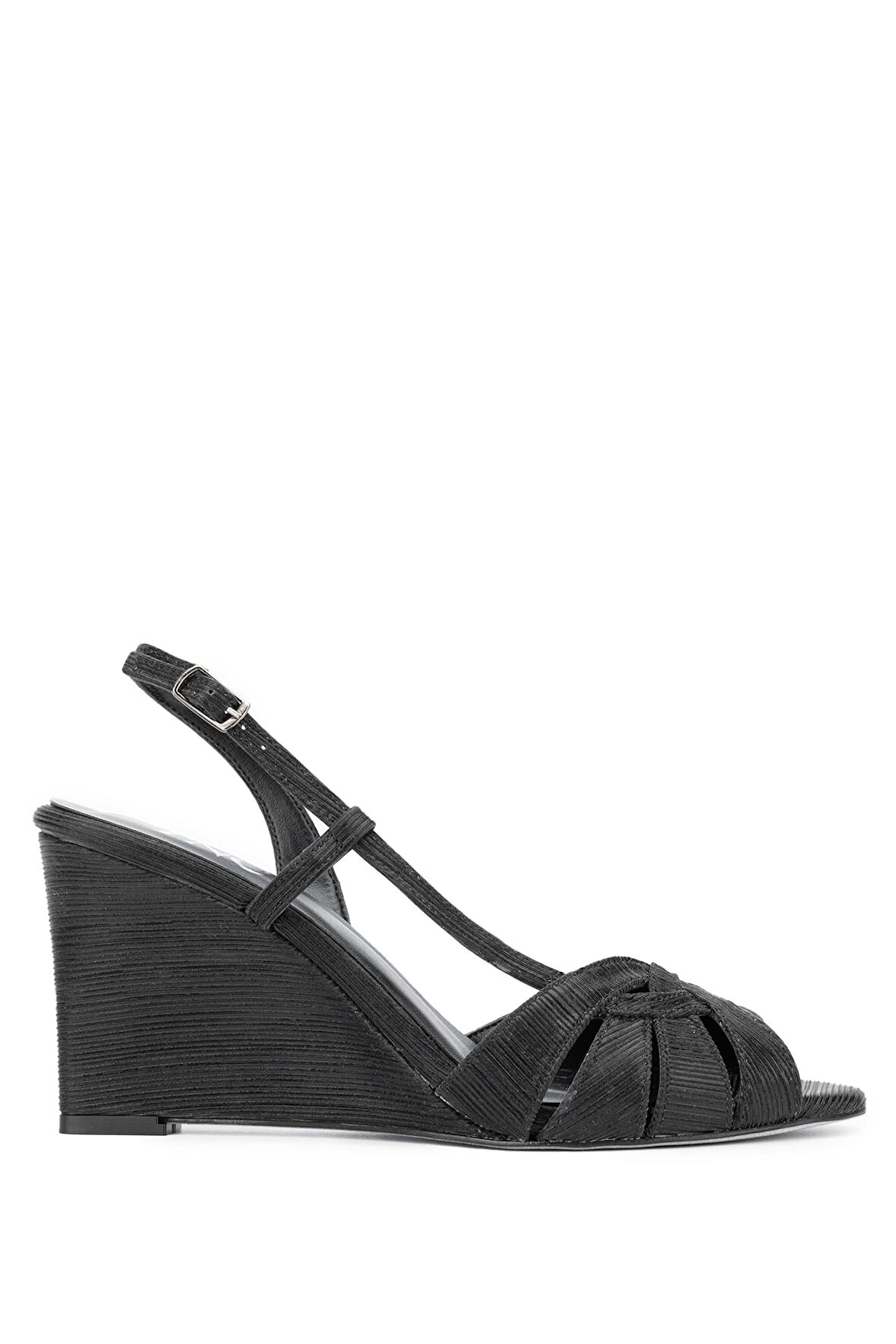 Tamer Tanca Kadın Vegan Siyah Topuklu Sandalet 292 4628 BN SNDLT Y24 SIYAH CZG SML