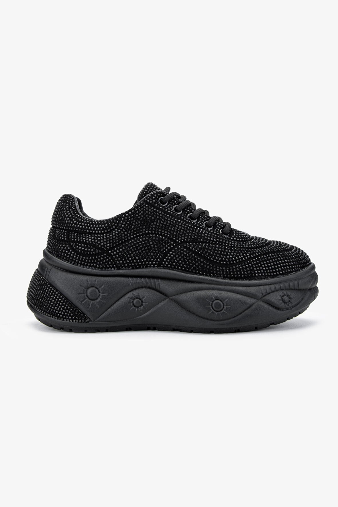 Valmenti Kadın Vegan Siyah Sneakers & Spor Ayakkabı 921 K25-0017 BN AYK Y24 SIYAH