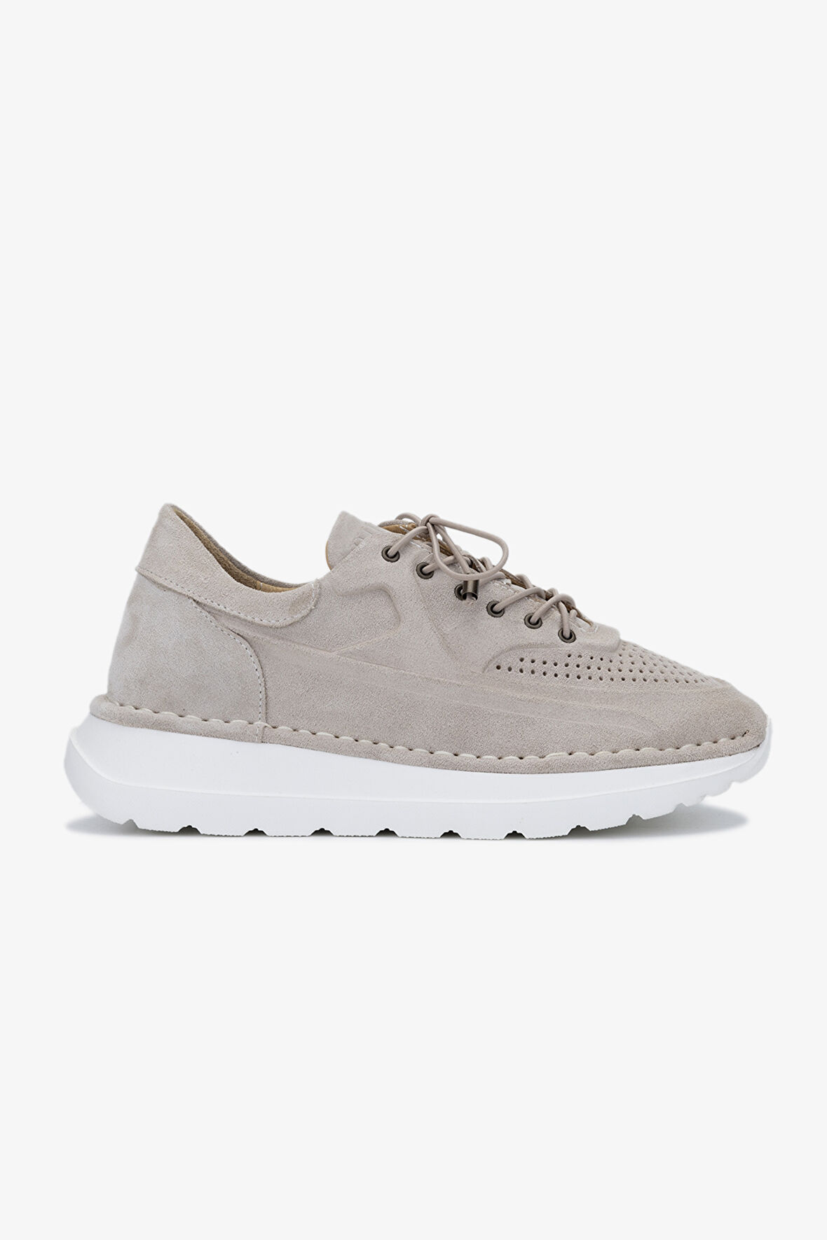 Valmenti Zoe Kadın Bej Süet Hakiki Deri Sneakers & Spor Ayakkabı 775 26511 BN AYK Y24