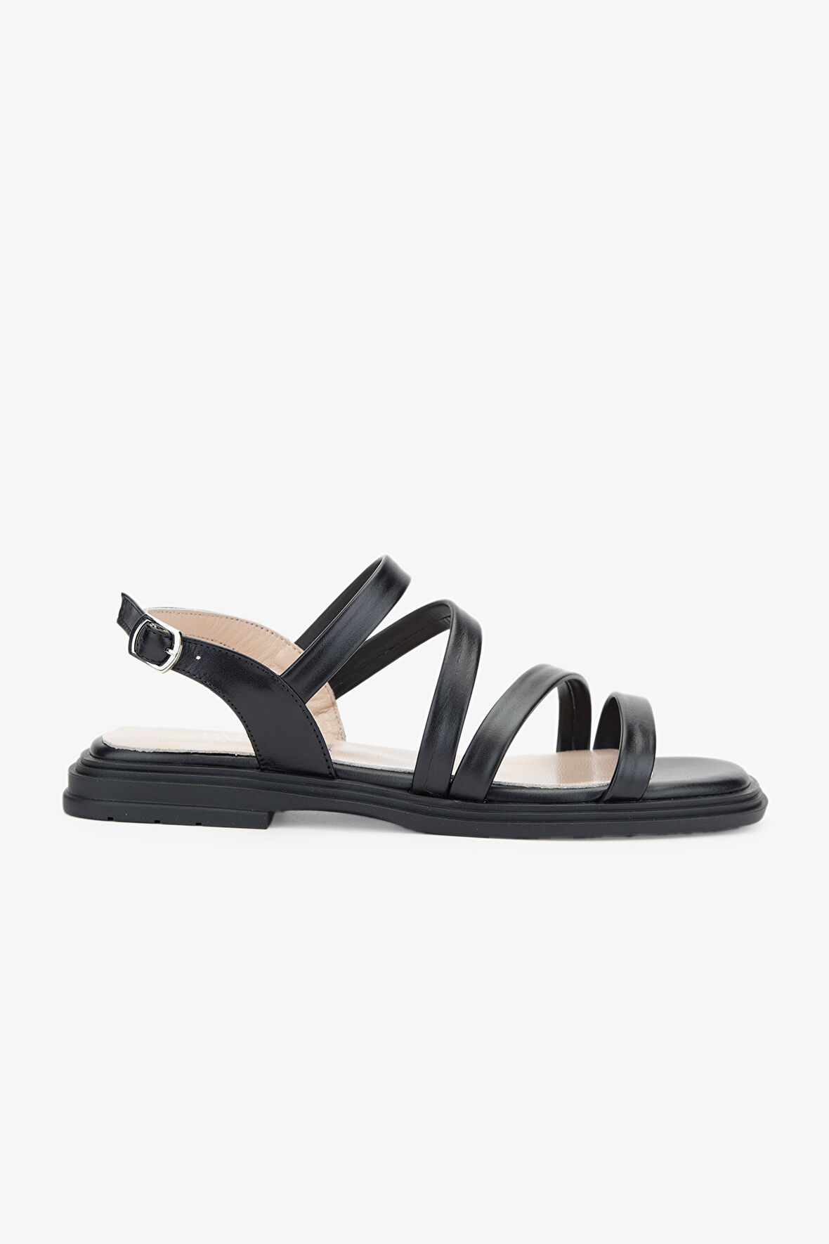 Valmenti Avıor Kadın Siyah Hakiki Deri Sandalet 775 2400 BN SNDLT Y24