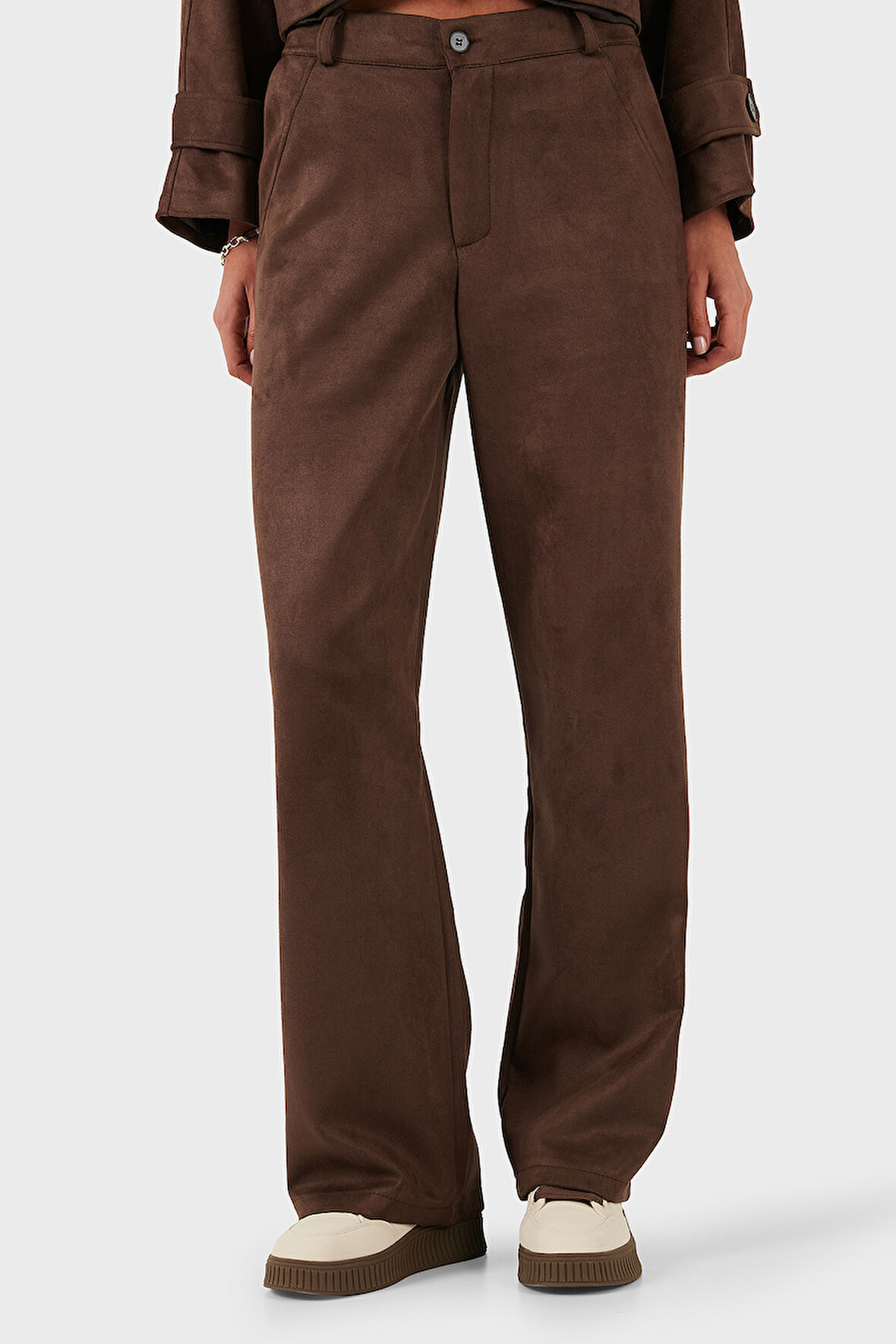 Via Dante Kadın Pantolon 68672644SUEDE