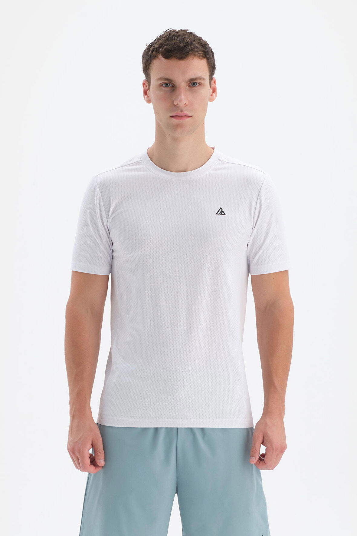 Dagi Active Bisiklet Yaka Kısa Kol Beyaz T-Shirt