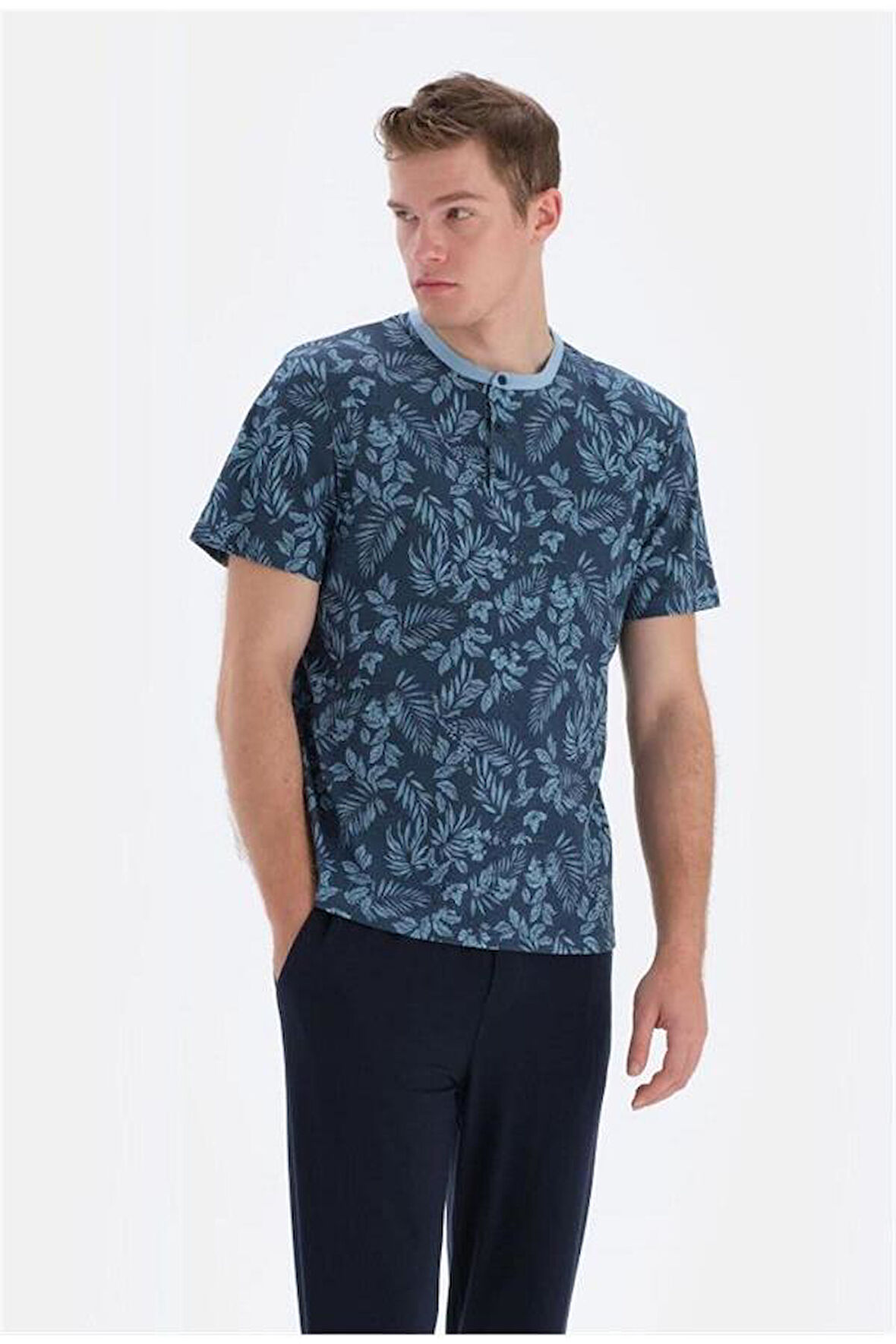 ESE33050 O PATLI KISA KOL PİJAMA TK.