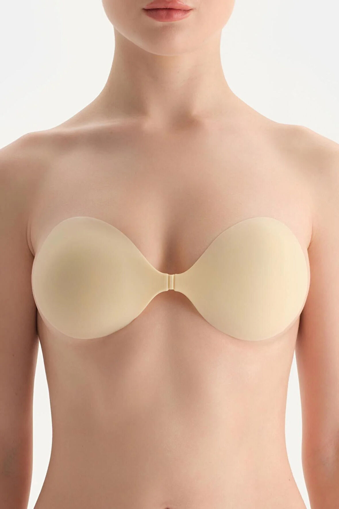 Ten Iz Yapmaz Mat Dokulu Kaplı Silikon Sütyen