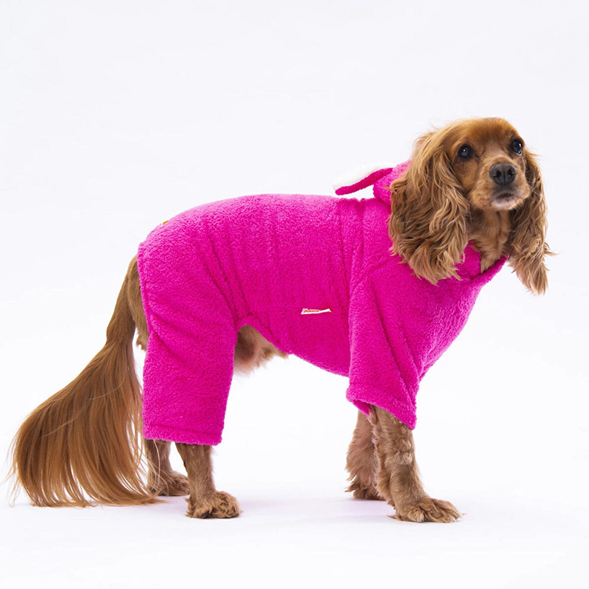 Pawstar Pembe Tapeti Peluş Küçük Irk Köpek Tulumu