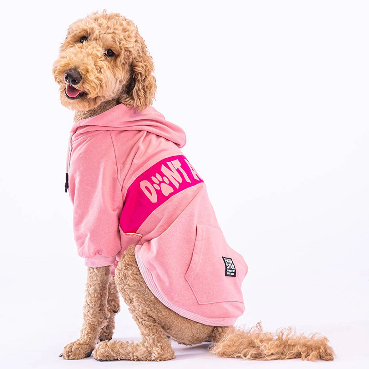 Pawstar Pembe Angry Orta-Büyük Irk Köpek Fermuarlı Sweatshirt