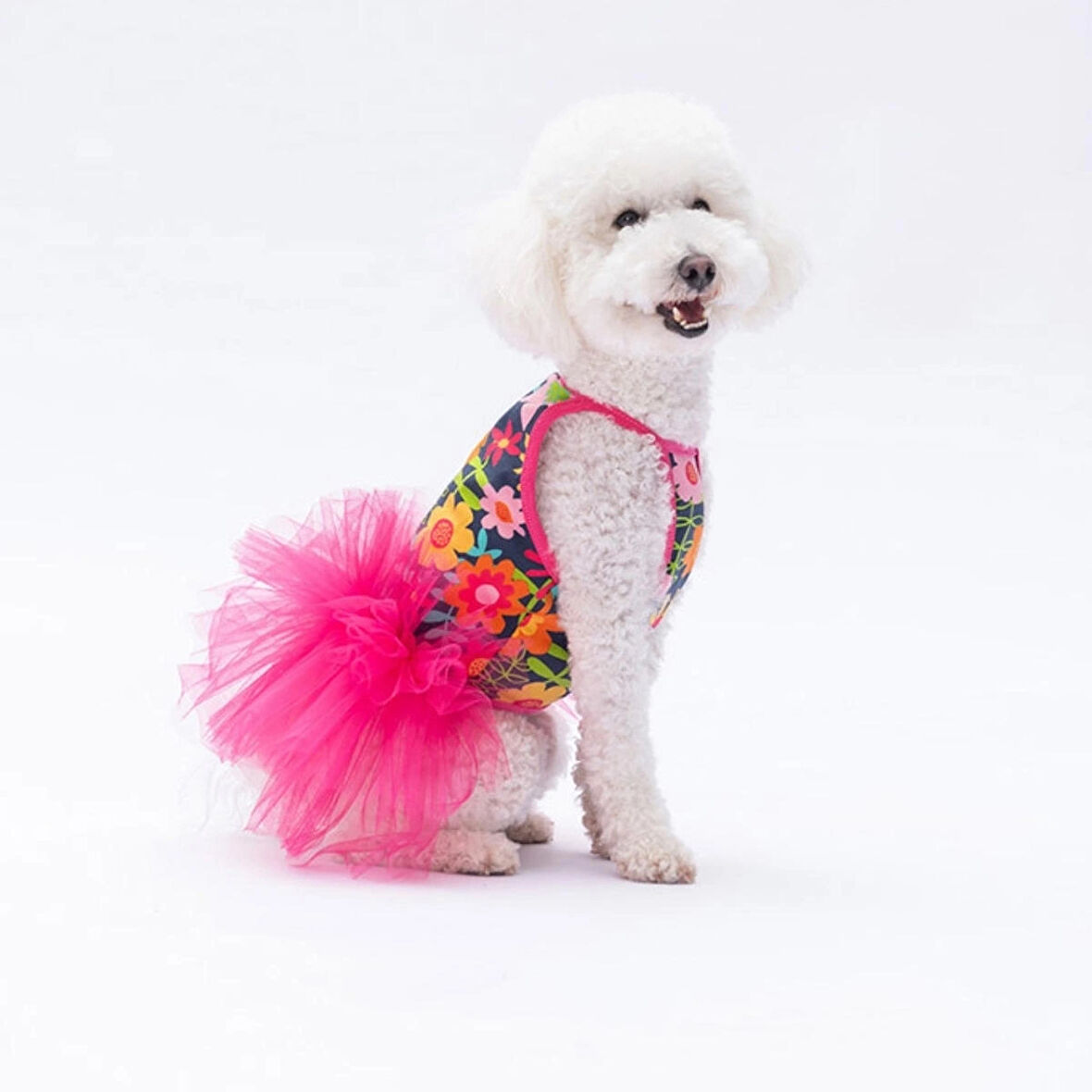 Pawstar Flowers Tütülü Kedi ve Küçük Irk Köpek Elbisesi