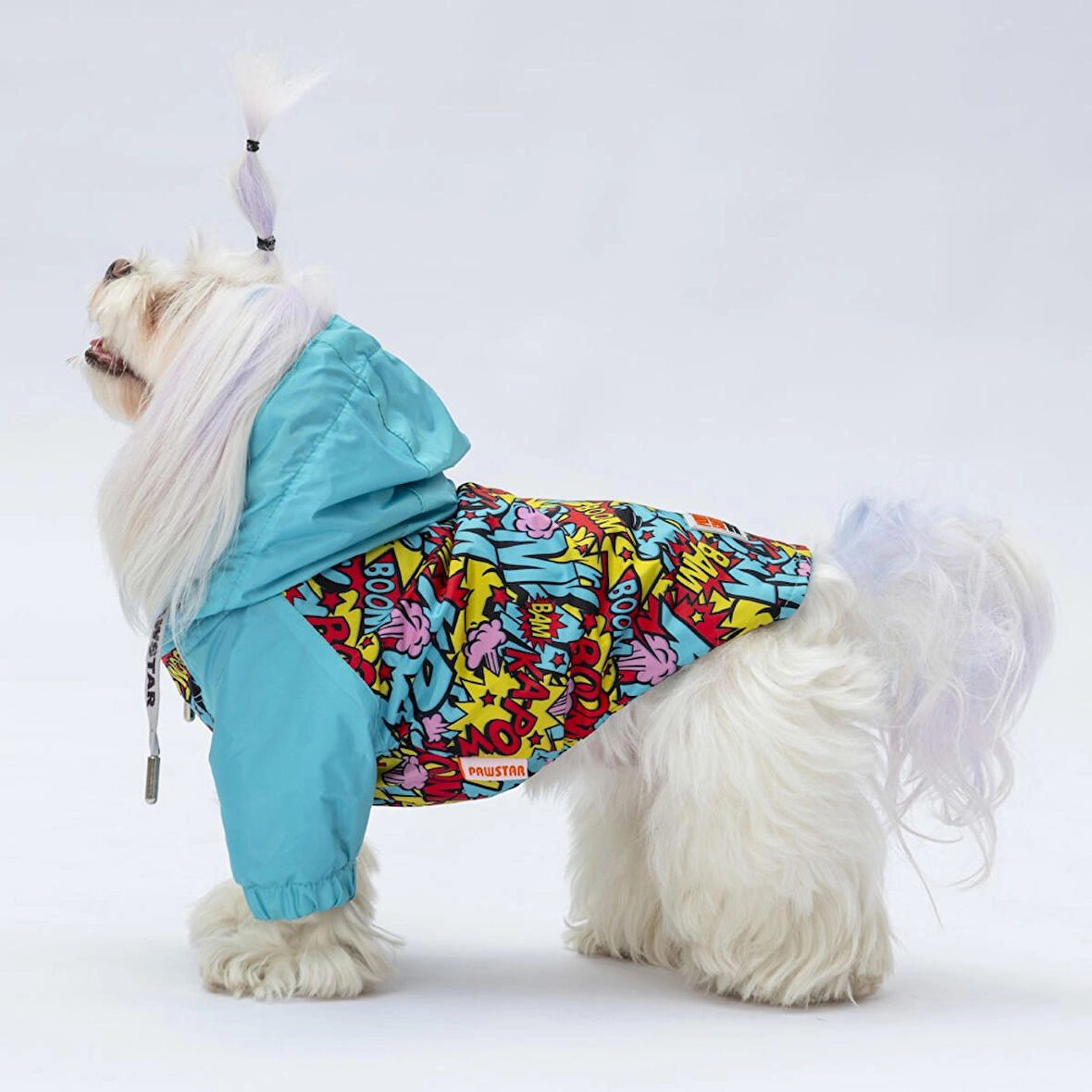 Pawstar Hollywood Polarlı Su Geçirmez Küçük Irk Köpek Yağmurluğu