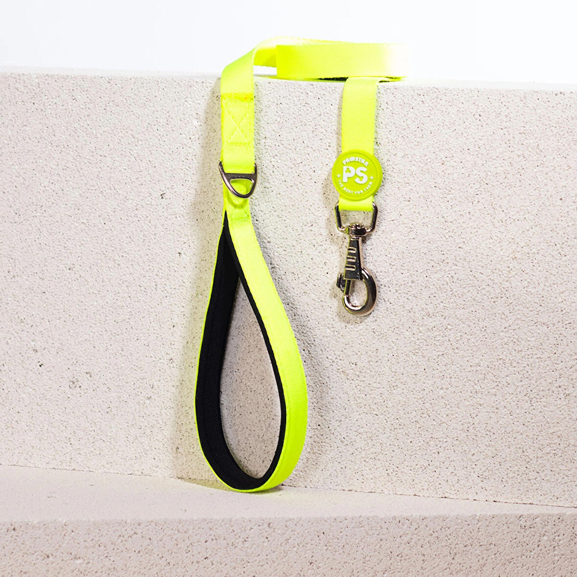 Pawstar Neon Sarı Köpek Gezdirme Kayışı 120 cm x 2 cm