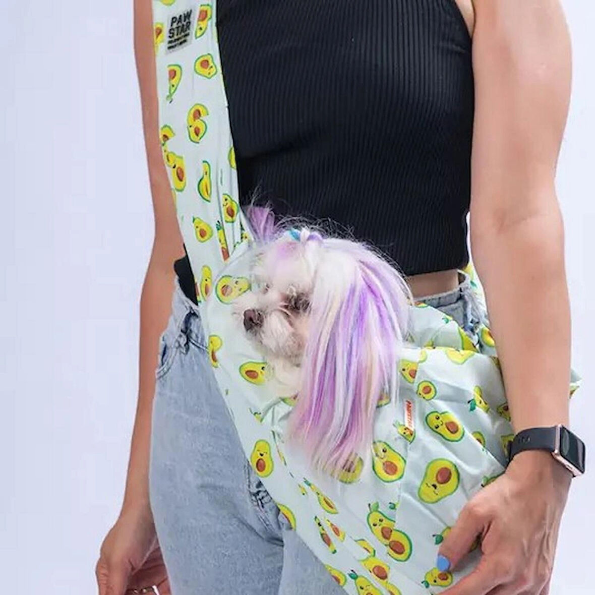Pawstar Avocado Crossbody Küçük Irk Köpek Çapraz Taşıma Çantası
