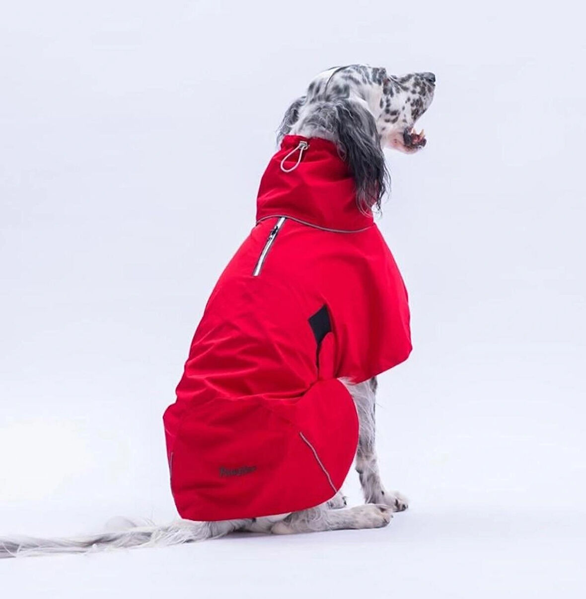 Pawstar Kırmızı Colombia Prime Su Geçirmez Orta-Büyük Irk Köpek Pratik Yağmurluk