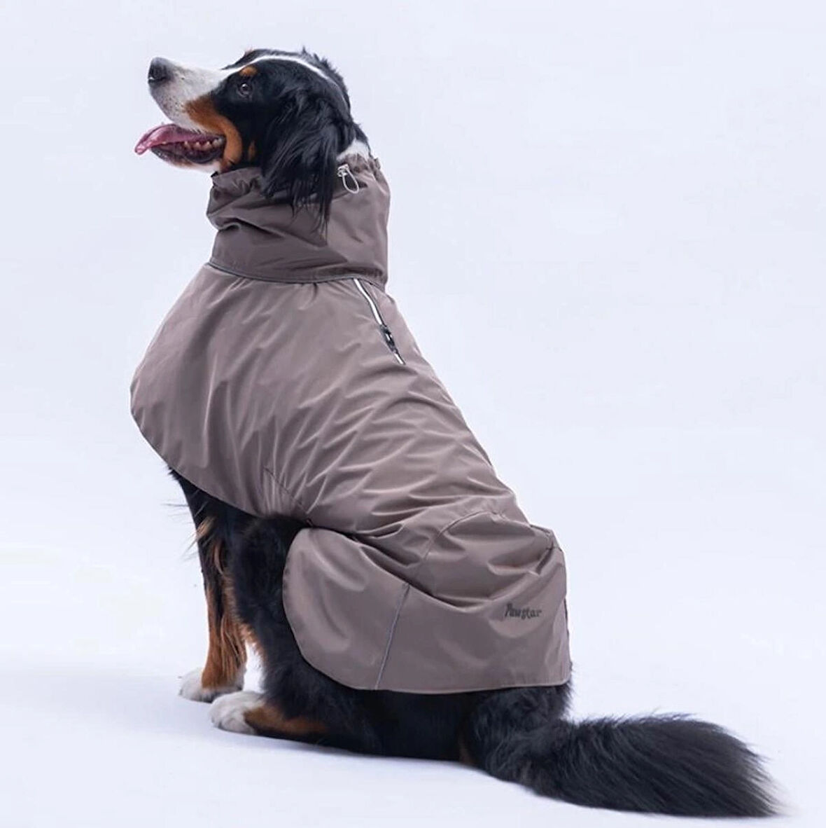 Pawstar Kahverengi Colombia Prime Su Geçirmez Orta-Büyük Irk Köpek Pratik Yağmurluk