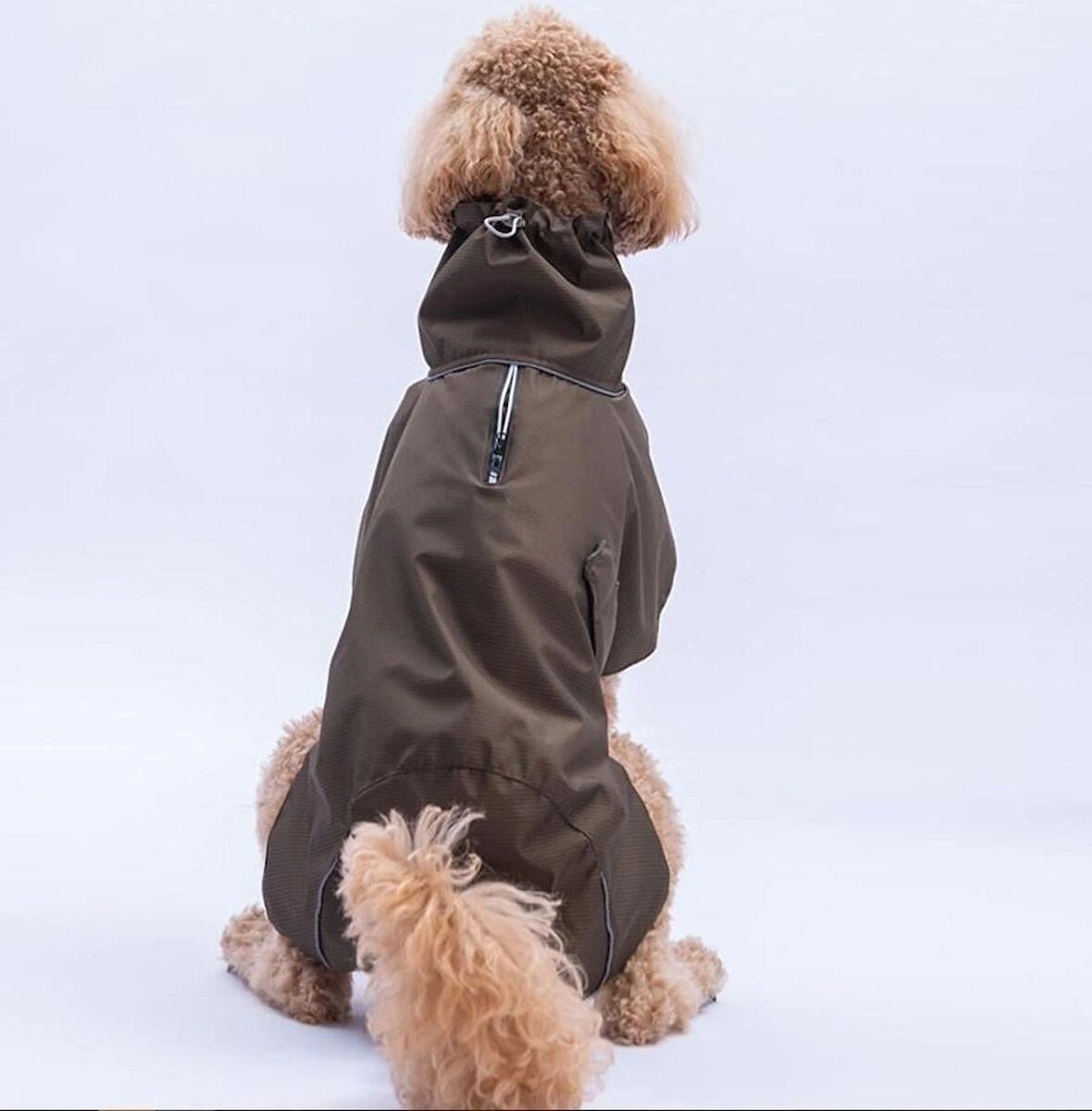 Pawstar Polarlı Haki Colombia Prime Su Geçirmez Orta-Büyük Irk Köpek Pratik Yağmurluk