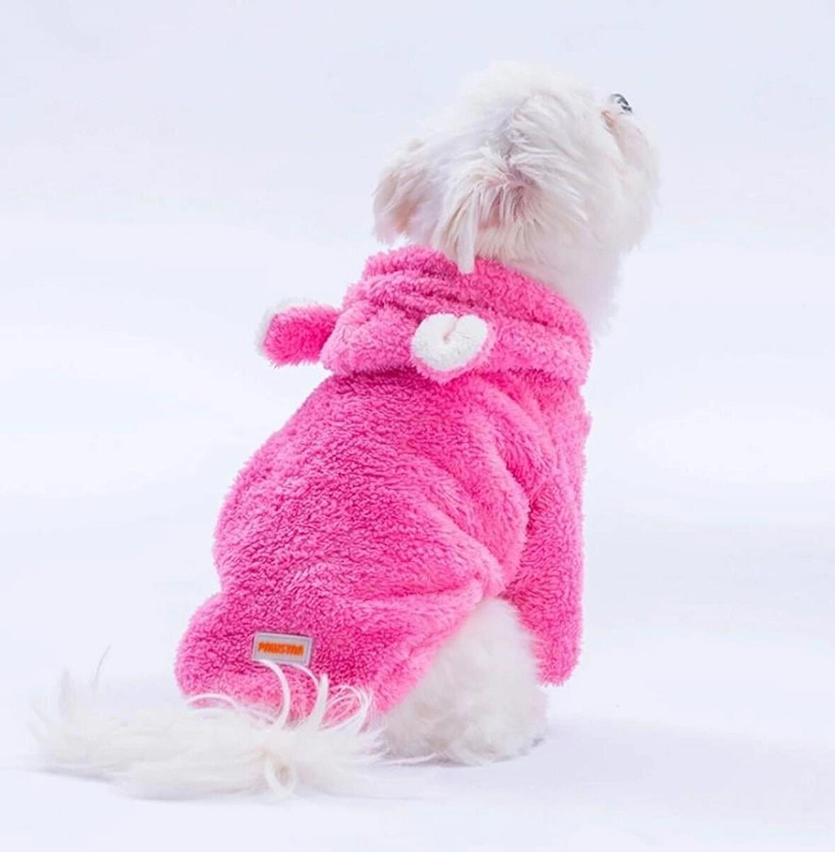 Pawstar Pembe Lucca Teddy Küçük Irk Köpek Pofuduk Hoodie Sweatshirt
