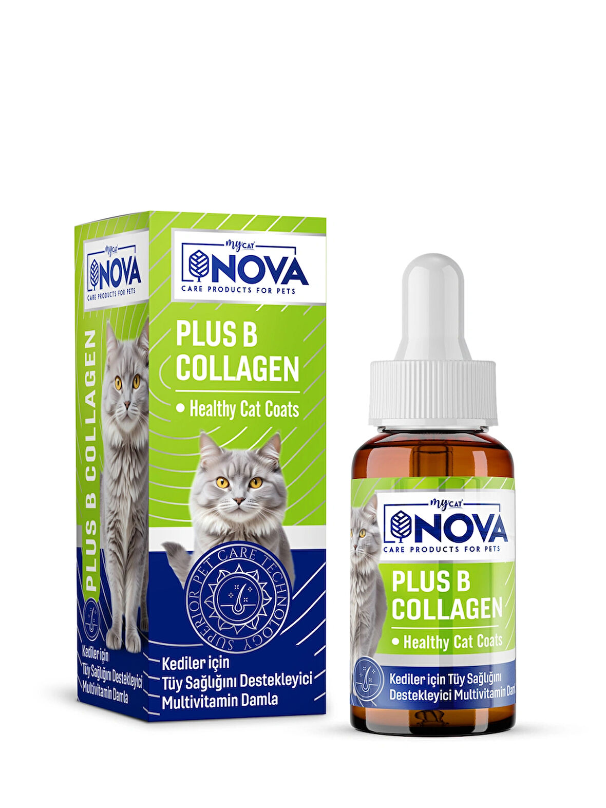 Nova Premium Plus B Collagen 50ml Sıvı Kedi Vitamini